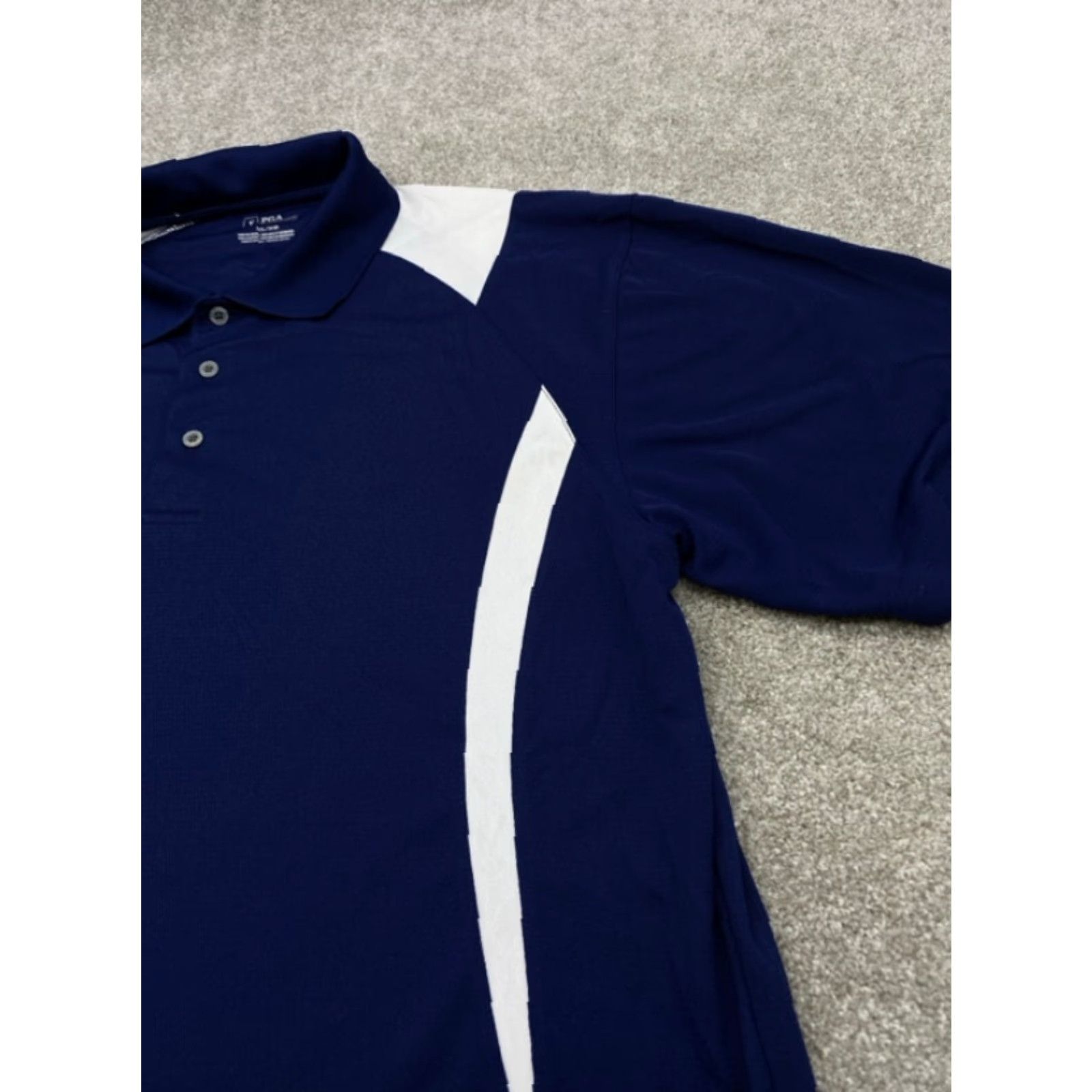 PGA Tour PGA TOUR Polo Shirt Men’s XL Short Sleeve Colorblock Multicolor Blue White 5624 Polo Golf Shirt Mens XL Colorblock PGA TOUR Size US XL / EU 56 / 4 - 3 Thumbnail