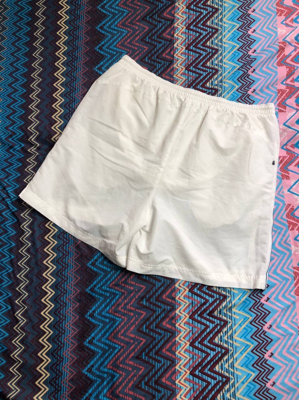 Adidas streetwear shorts white logo Adidas Vintage crazy Y2K Size US 36 / EU 52 - 16 Thumbnail