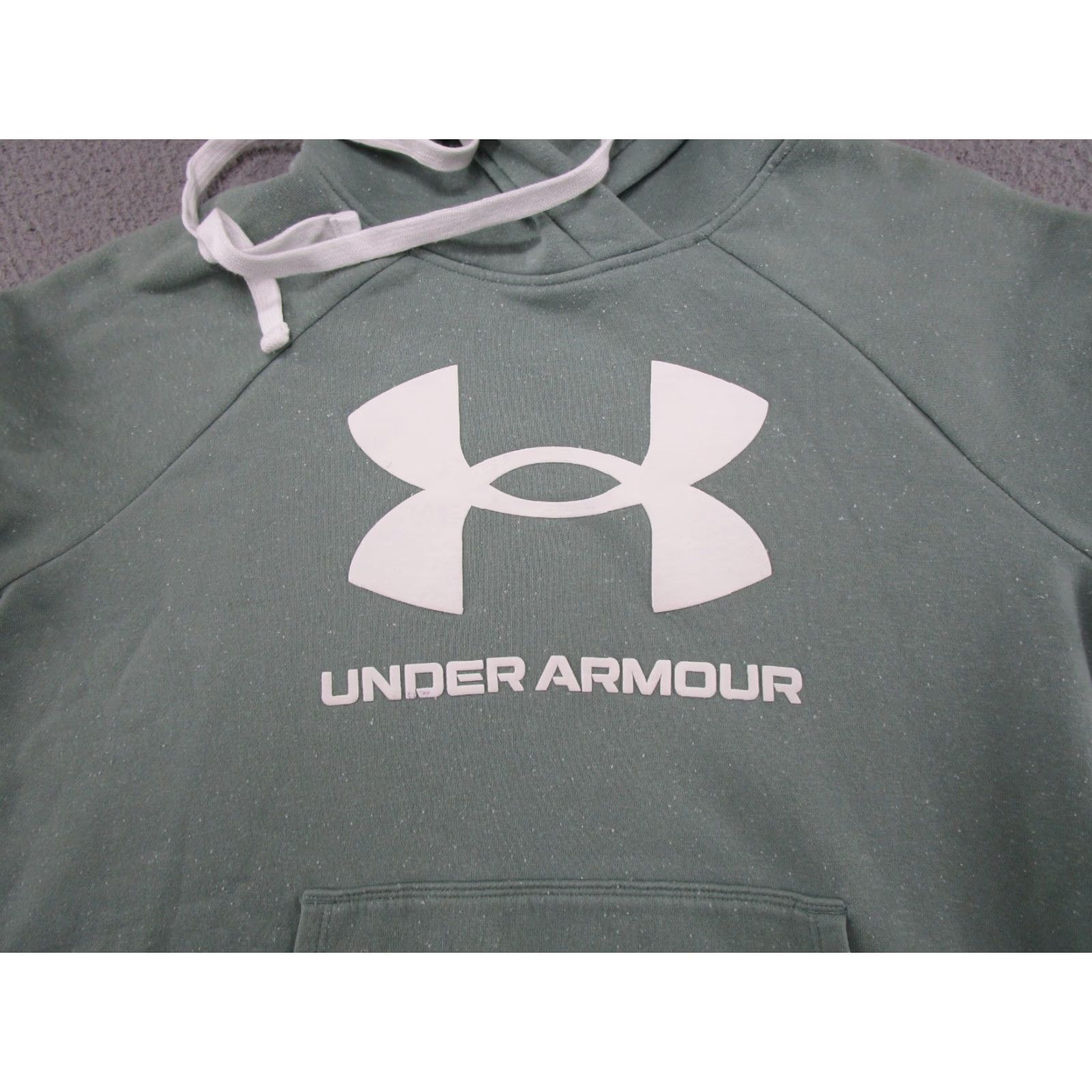Under Armour UA Women's Rival Fleece Logo Hoodie Green Sweatshirt Size S Pullover Size S / US 4 / IT 40 - 2 Thumbnail