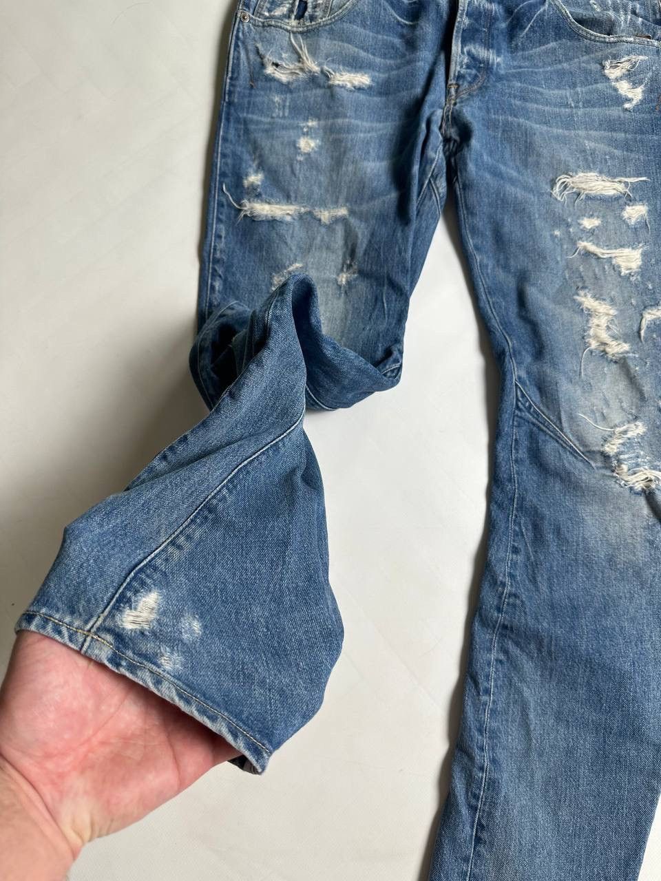G-Star Distressed Vintage G Star Denim Opium Jeans 00s Size US 32 / EU 48 - 3 Thumbnail