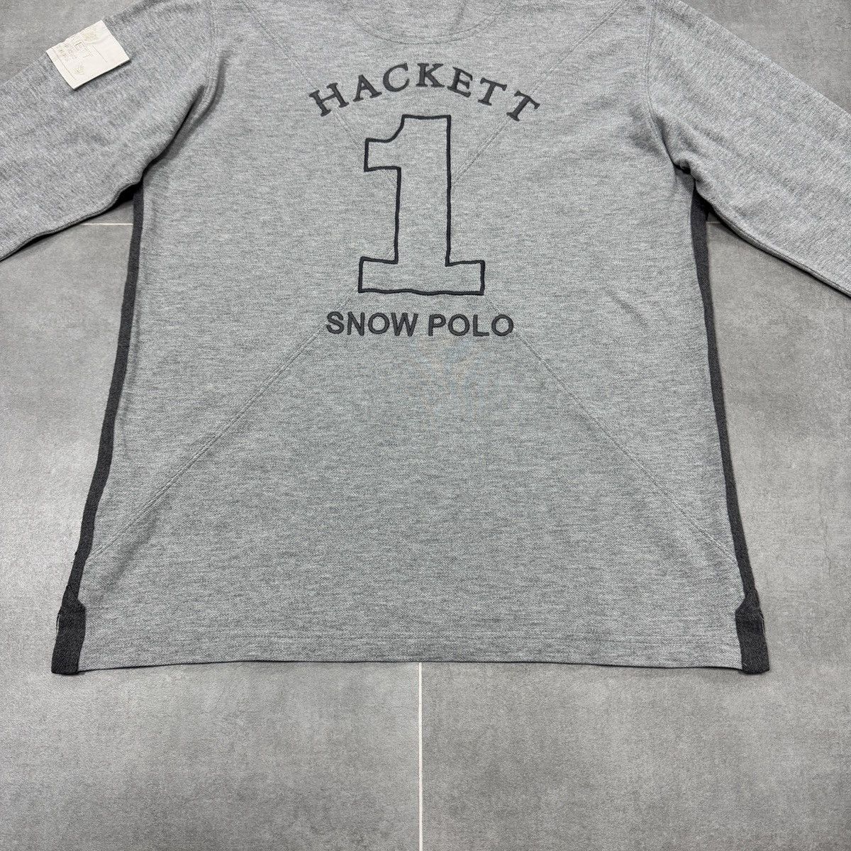 Hackett Hackett London Tailored Fit Embroidered Logo Snow Polo Shirt Size US M / EU 48-50 / 2 - 19 Thumbnail