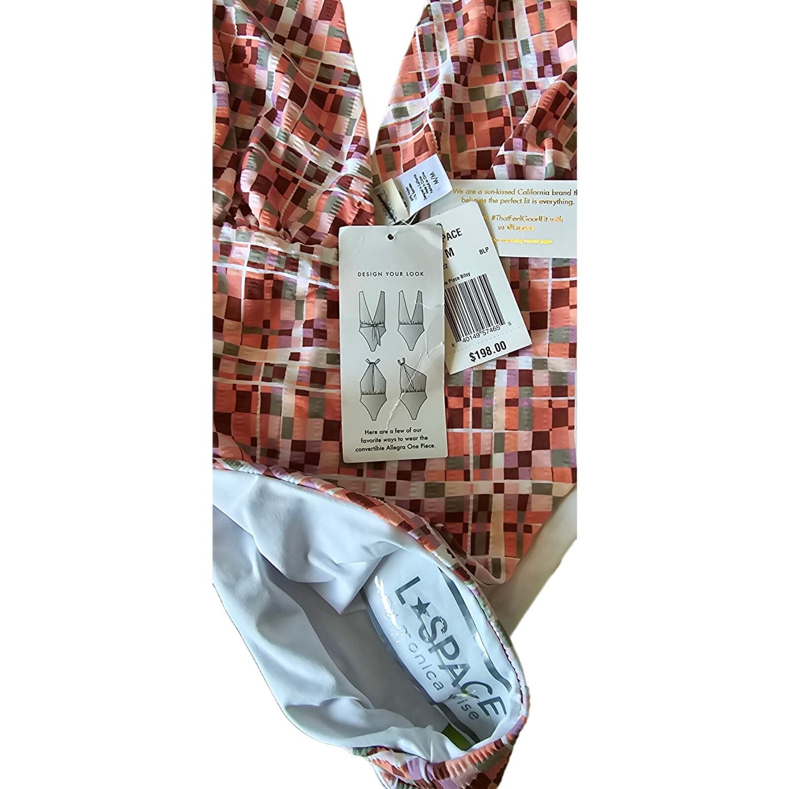 Anthropologie New L SPACE Allegra One-piece Halter Geo Swimsuit $198 Sz M Size M / US 6-8 / IT 42-44 - 12 Thumbnail