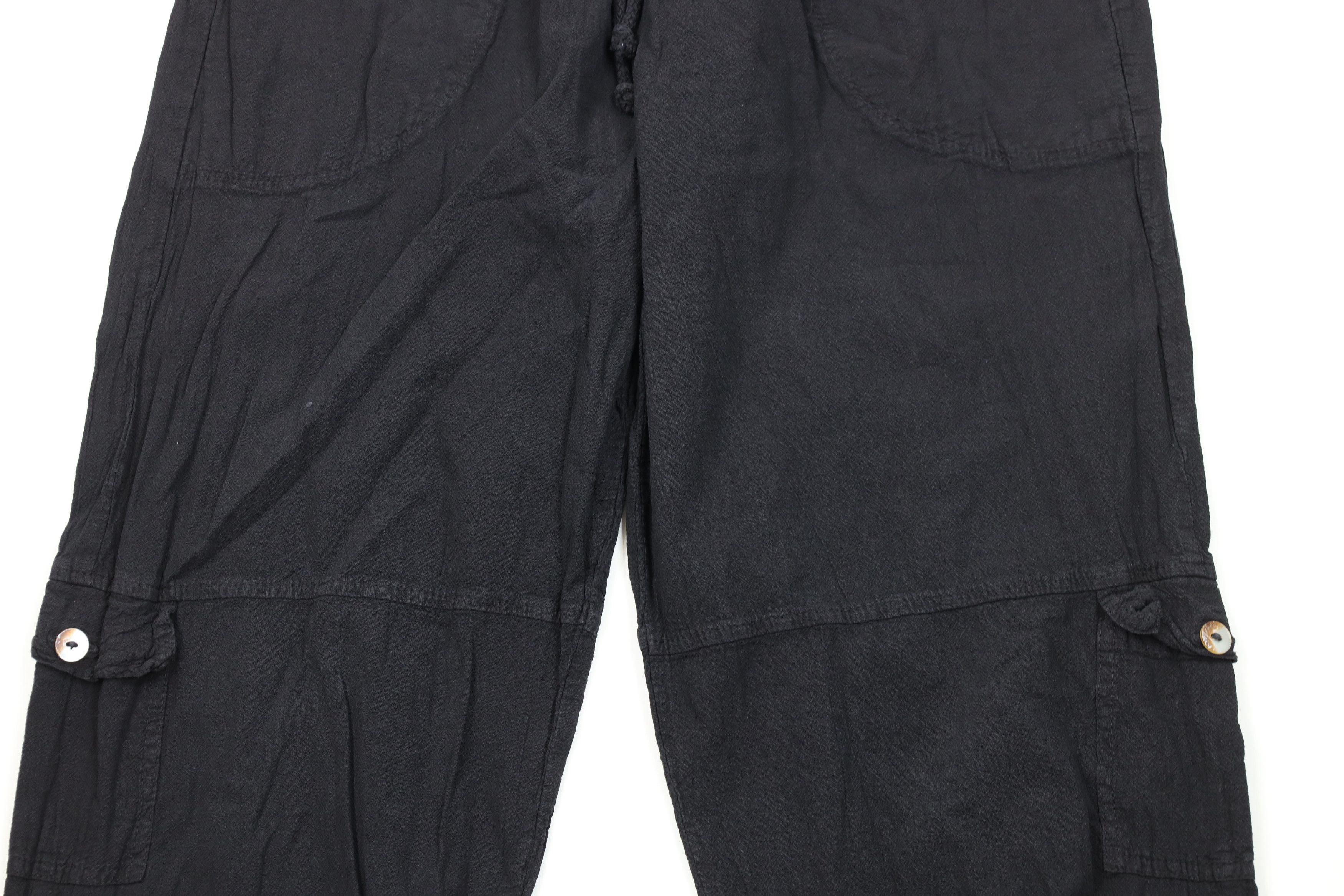 Vintage Vintage 90s Streetwear Cotton Harem Cargo Capris Pants Size 24" / US 00 / IT 34 - 3 Thumbnail