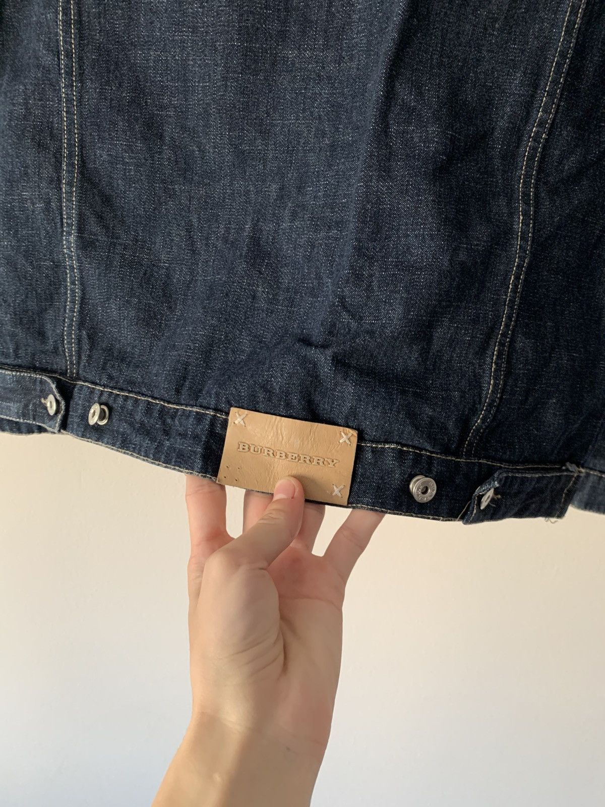 Burberry 🔥VINTAGE BURBERRY DENIM JACKET Size M / US 6-8 / IT 42-44 - 10 Thumbnail