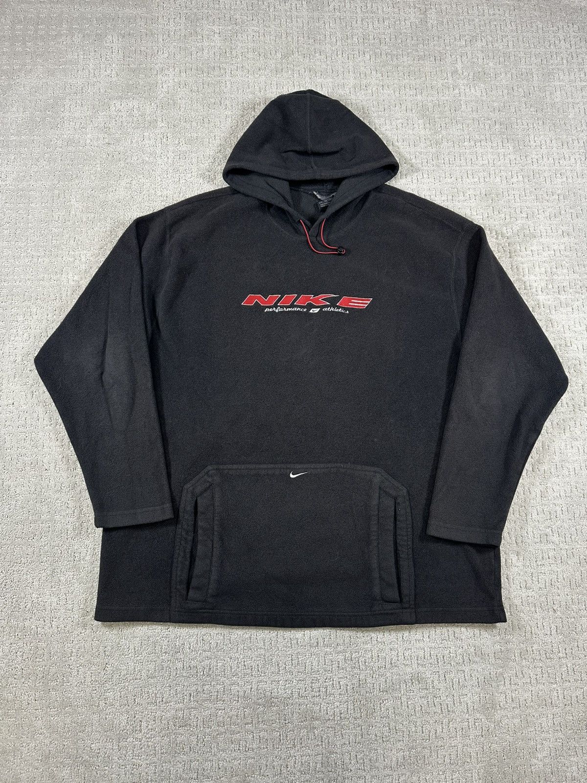 Nike Vintage Y2K Nike Center Swoosh Logo Fleece Size US XXL / EU 58 / 5 - 1 Thumbnail