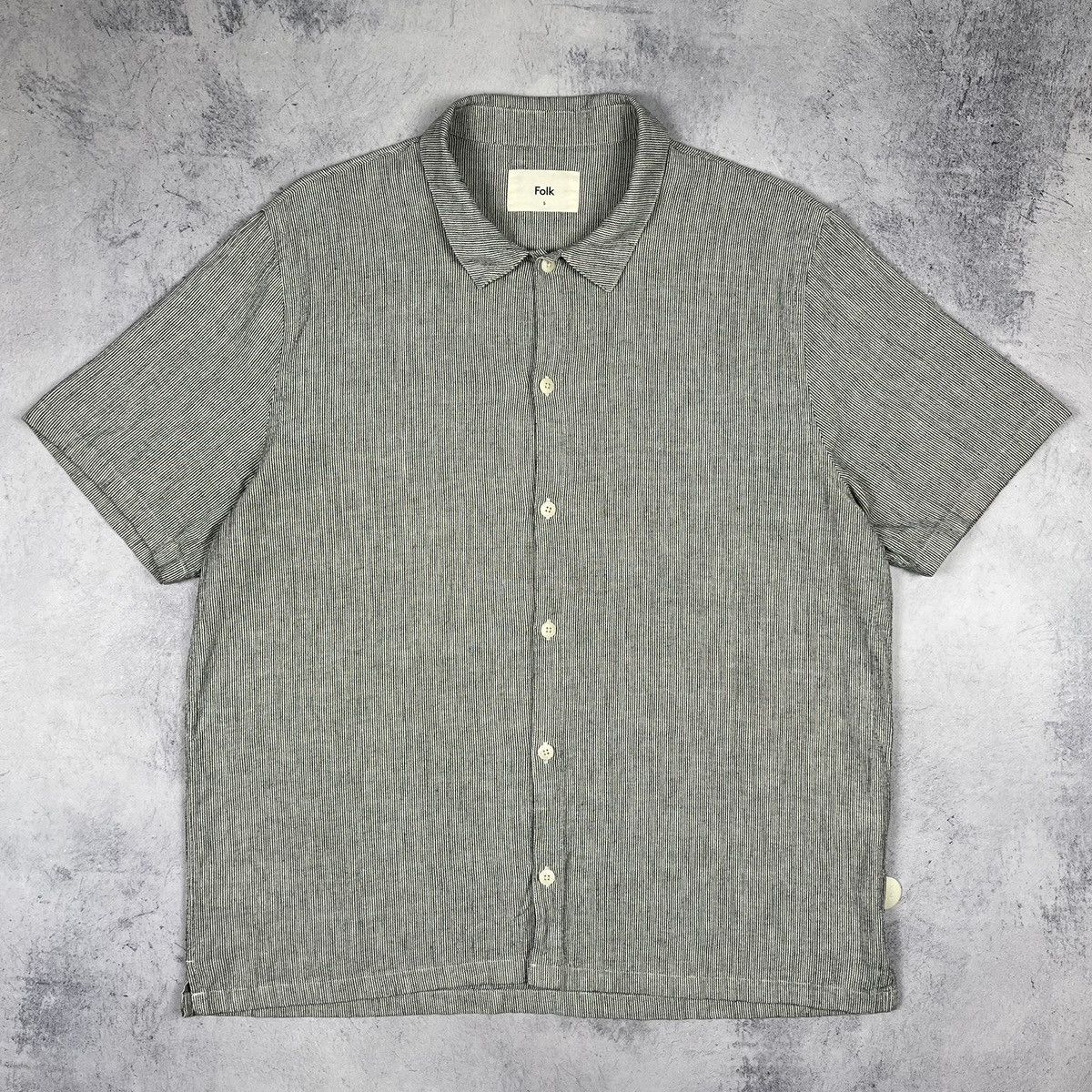 Folk Designer Folk mens Linen/Cotton button up shirt Size US XL / EU 56 / 4 - 2 Thumbnail