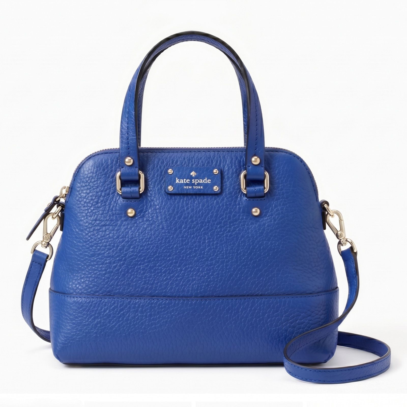 Kate Spade Grove Court Maise Purse Small Leather Bag in Yves Blue Color Size ONE SIZE - 1 Thumbnail