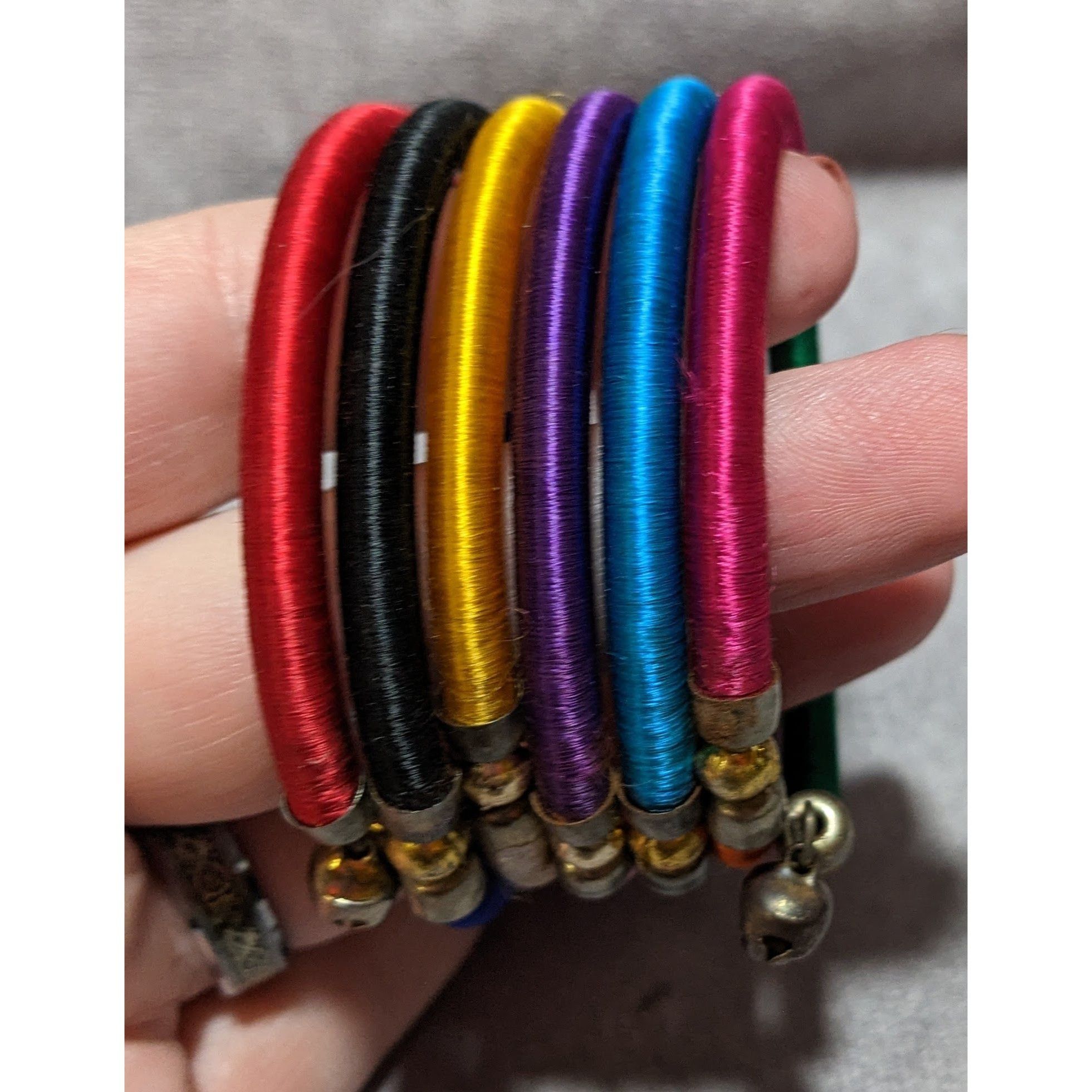 Other Rainbow Silk Thread Coil Bracelet Size ONE SIZE - 7 Thumbnail