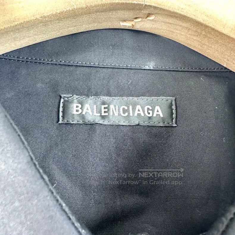 Balenciaga Balenciaga Black Bulletproof Vest Logo Short Sleeve Shirt Size M / US 6-8 / IT 42-44 - 4 Thumbnail