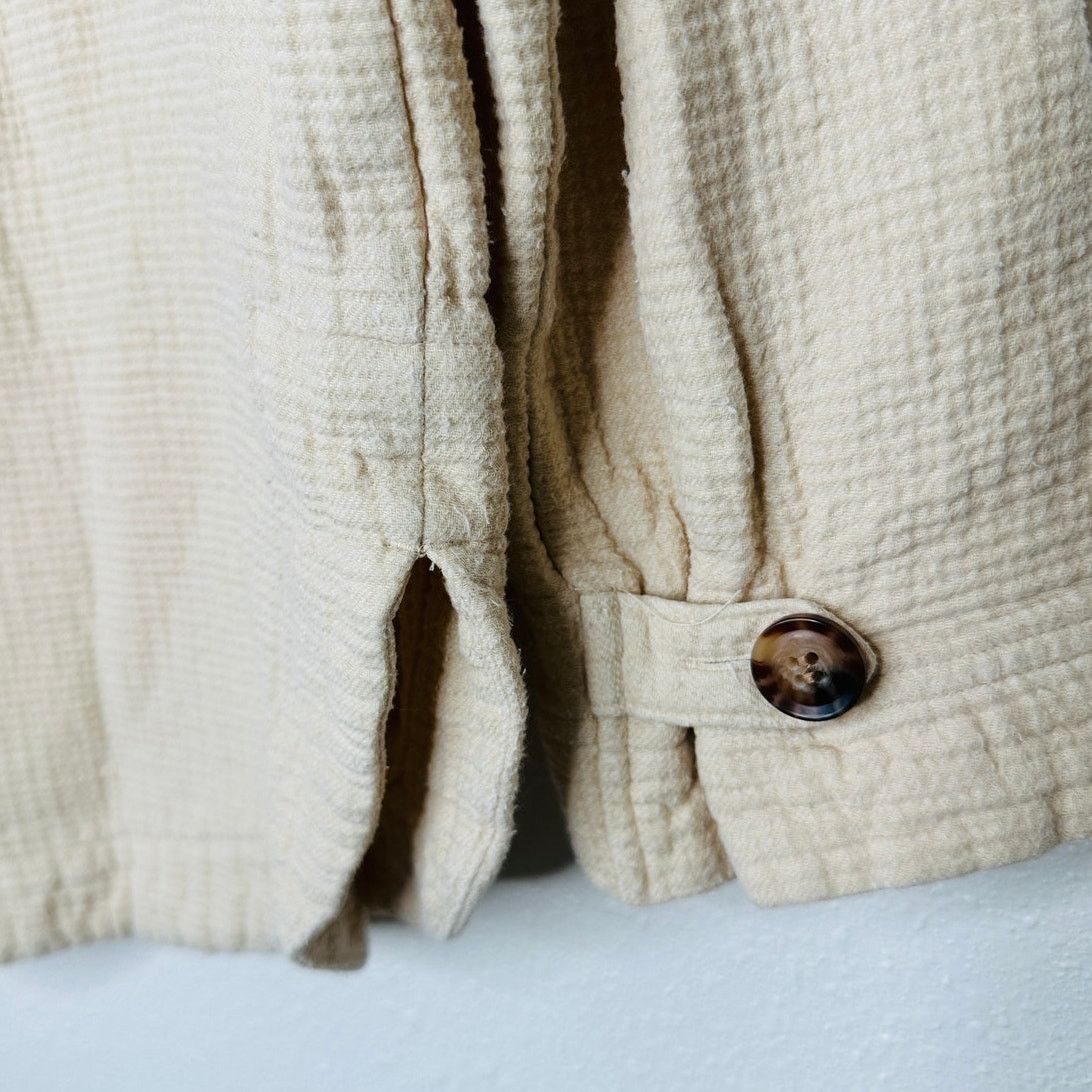 Madewell Madewell Oatmeal Long Sleeve Button Shirt Jacket Medium Size M / US 6-8 / IT 42-44 - 7 Thumbnail