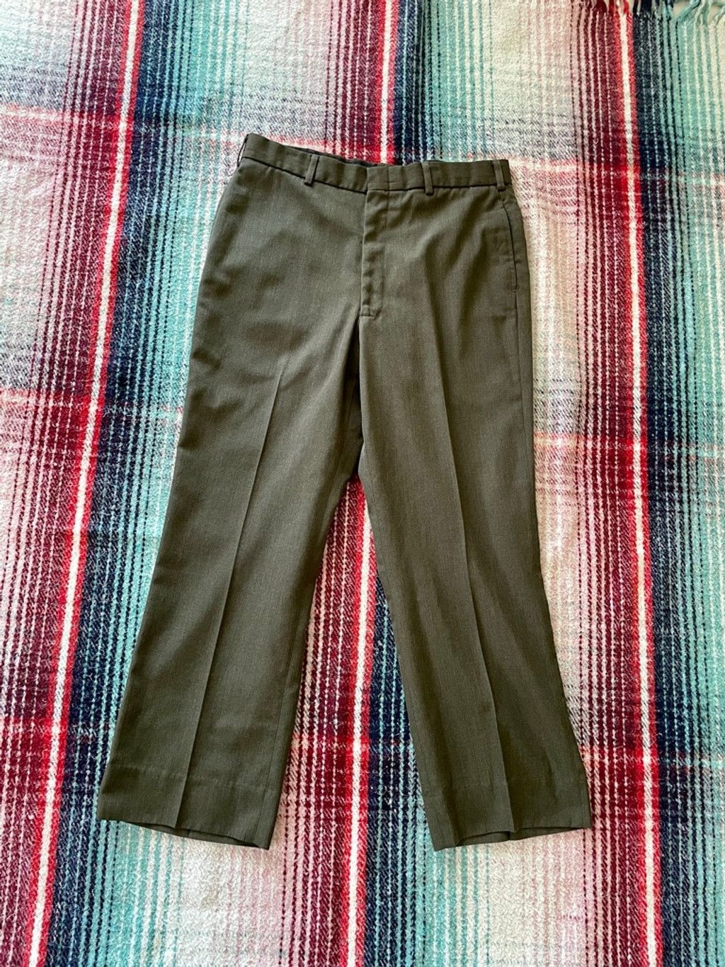 Vintage 90s US Marines Wool Dress Trousers 34x29 Size US 34 / EU 50 - 1 Thumbnail