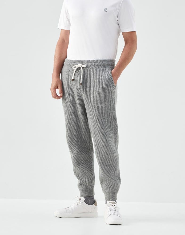 Brunello Cucinelli o1w1db10924 Cashmere Pant in Grey Size US 36 / EU 52 - 1 Thumbnail