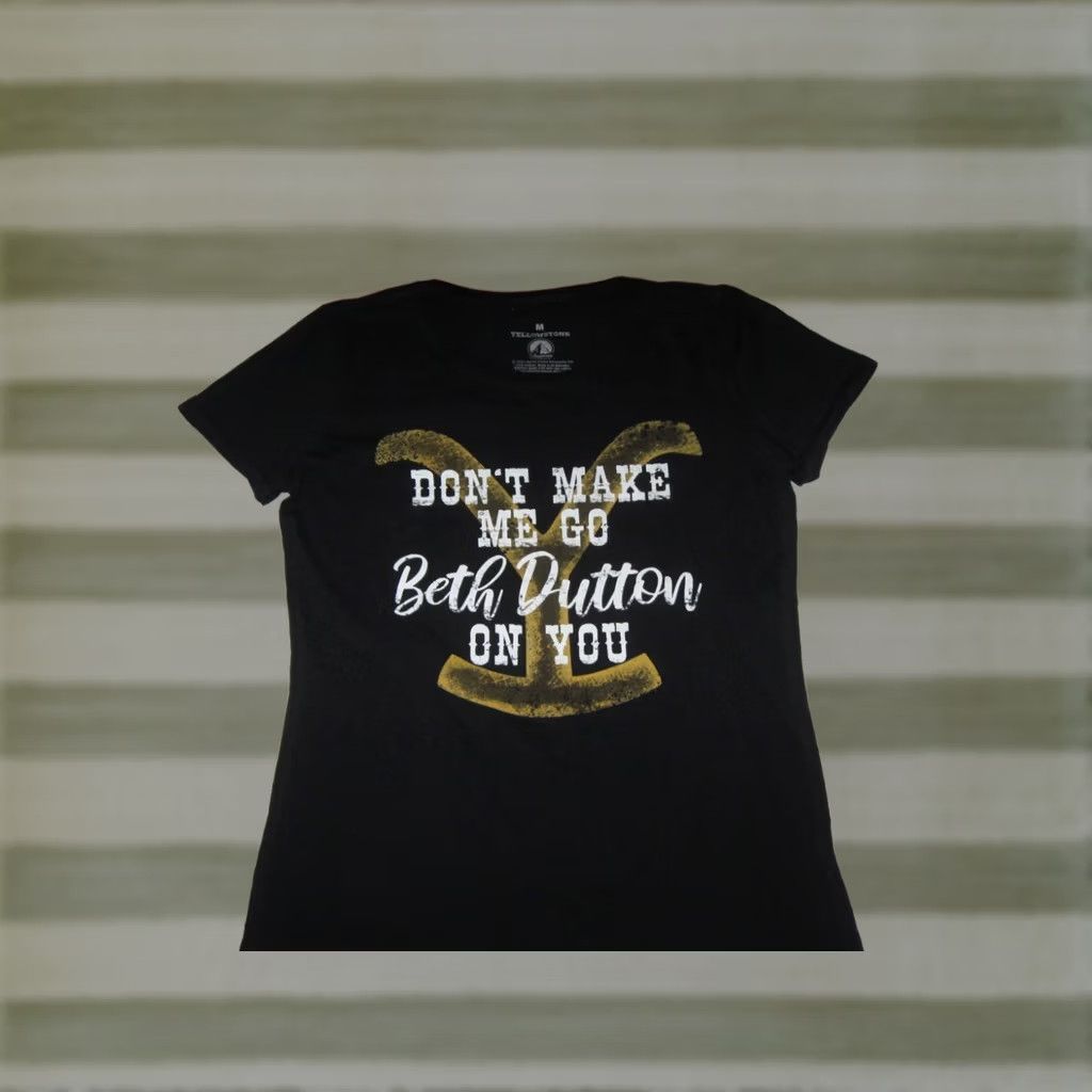 Vintage Yellowstone Shirt Womens M Black Don Make Beth Dutton Women Ladies Rip Kacey Size M / US 6-8 / IT 42-44 - 1 Thumbnail