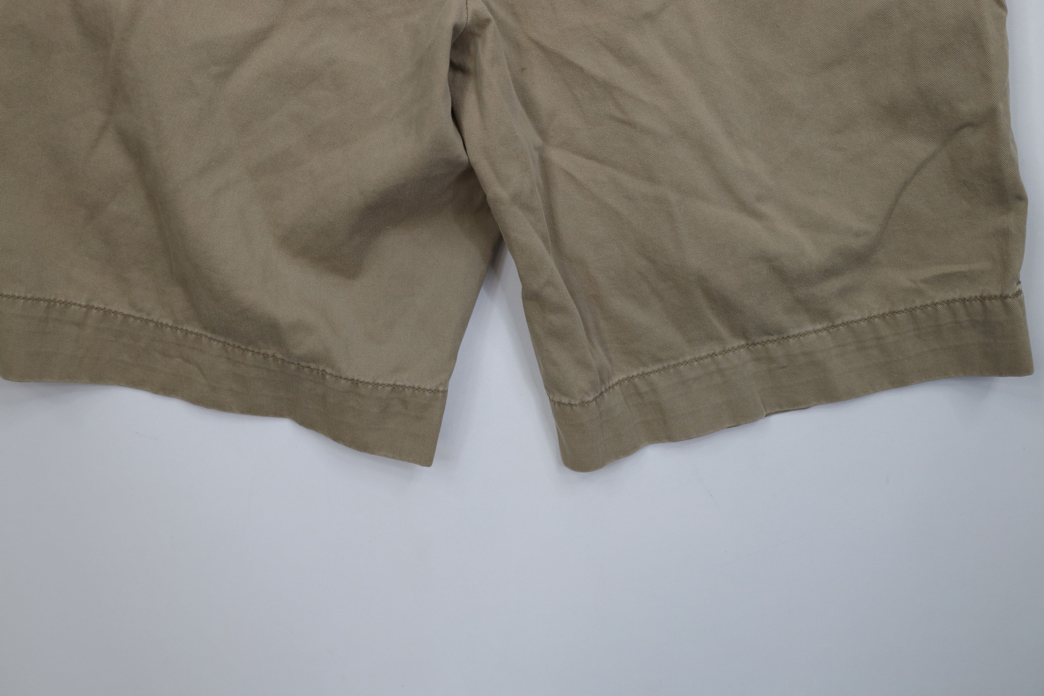 Ralph Lauren Vintage 90s Ralph Lauren Heavyweight Shorts Beige Cotton Size US 32 / EU 48 - 13 Thumbnail