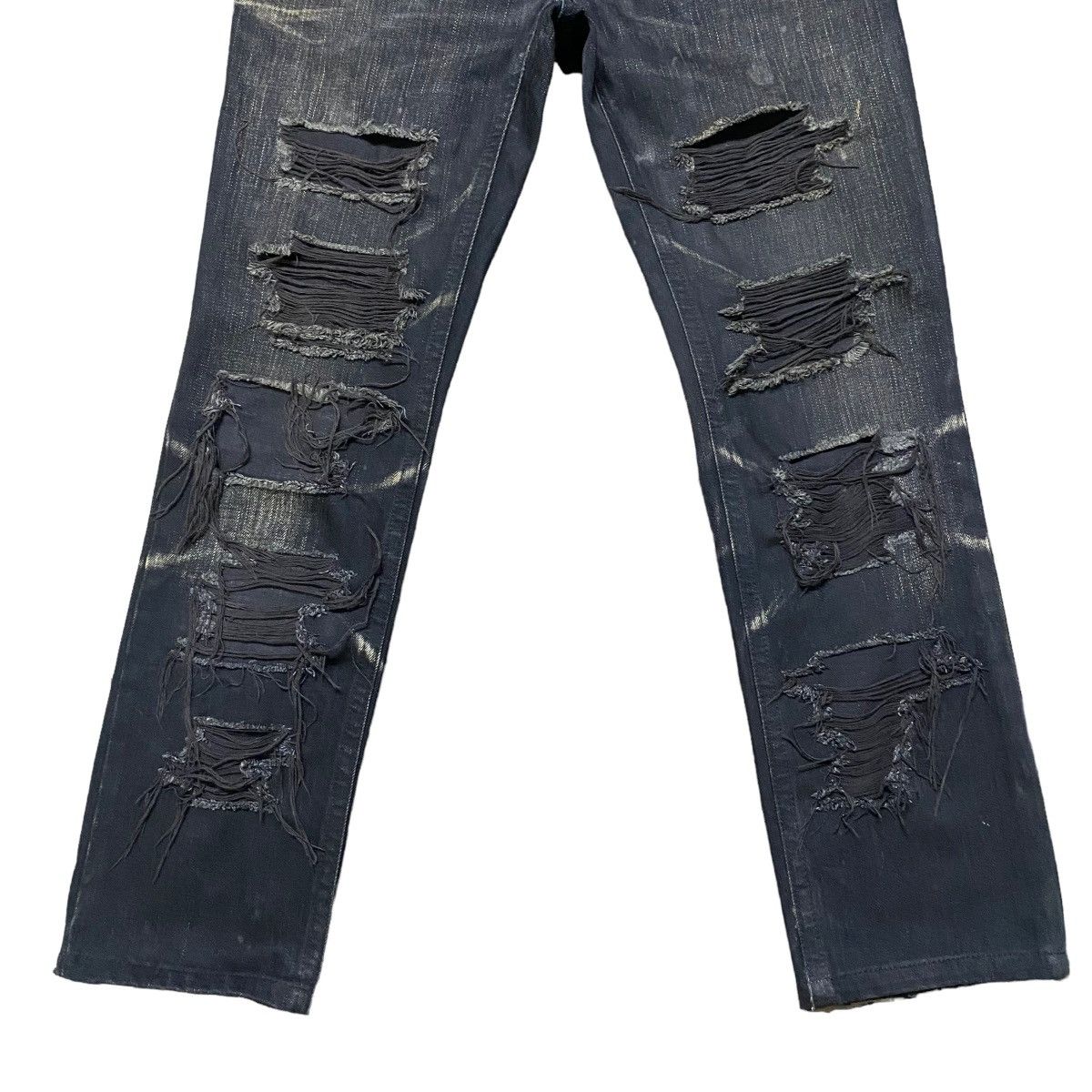 Tornado Mart Tornado Mart Black Denim Thrashed Jeans Size US 30 / EU 46 - 6 Thumbnail
