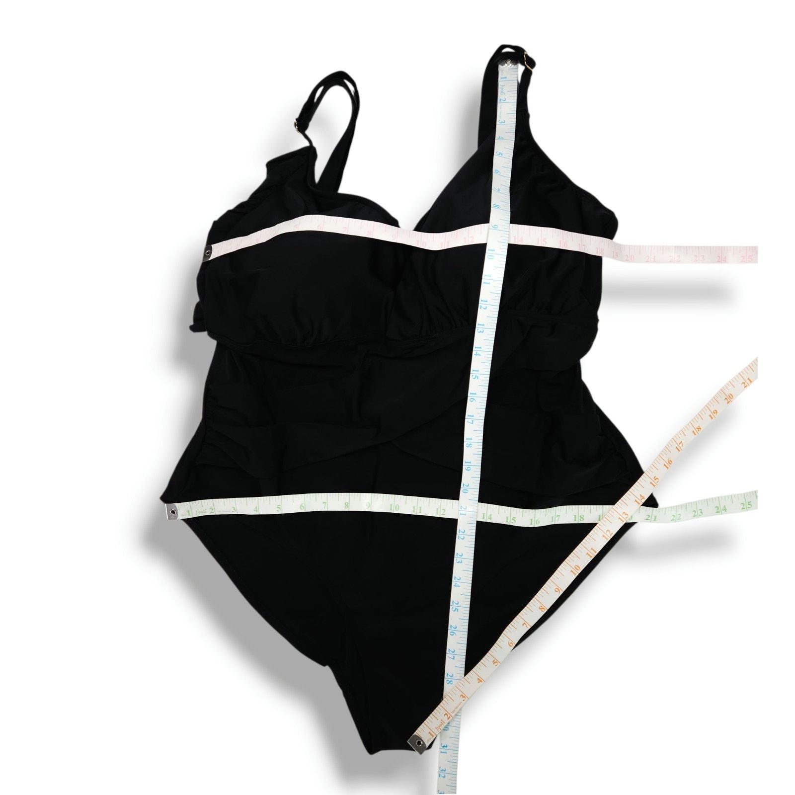 Other Ava & Viv Black One Piece Swimsuit 24W Mesh Vacay Plus Size Size ONE SIZE - 7 Thumbnail