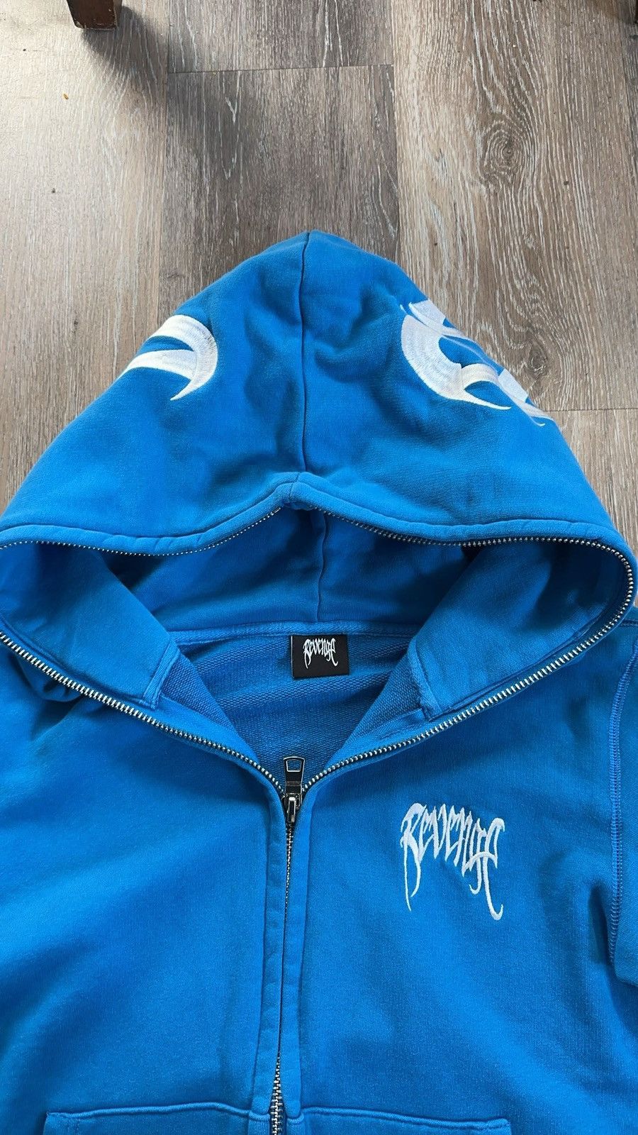 Revenge Revenge Cerulean Blue Embroidered Full Zip Up Size US S / EU 44-46 / 1 - 6 Thumbnail