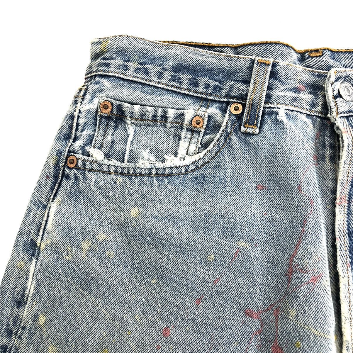 Levi's × Levi's Vintage Clothing Vintage 90s Levis 501XX Paint Splattered Jeans Size US 31 - 8 Thumbnail