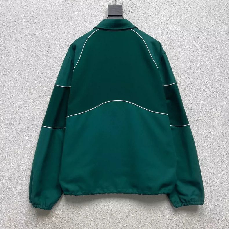 Louis Vuitton LOUIS VUITTON 23 FW Flocked Embroidered Dark Green Single-B Size US M / EU 48-50 / 2 - 2 Thumbnail