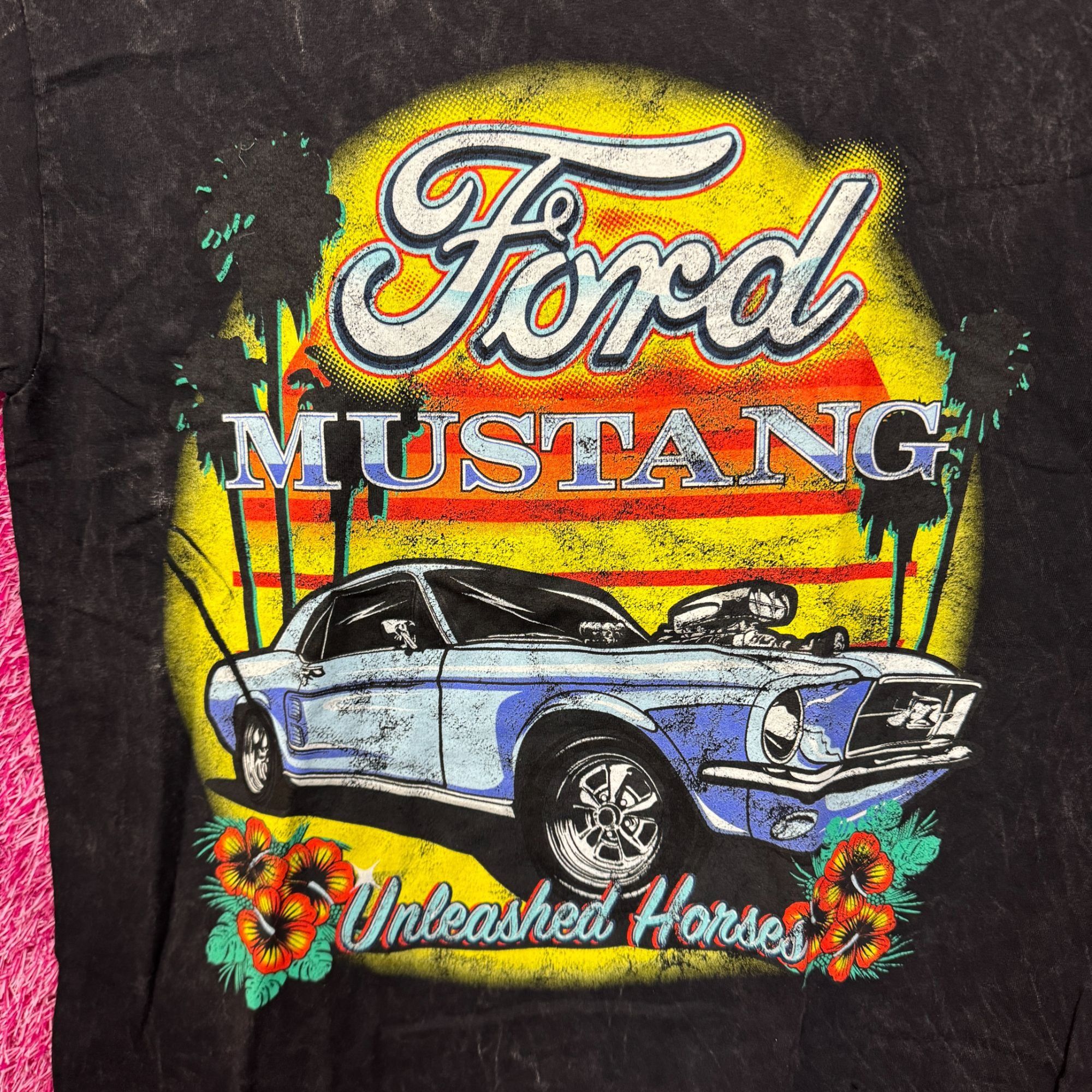 Ford Ford Mustang Unleashed Horses Tropical Sunset Promo Tee M Size US M / EU 48-50 / 2 - 2 Thumbnail