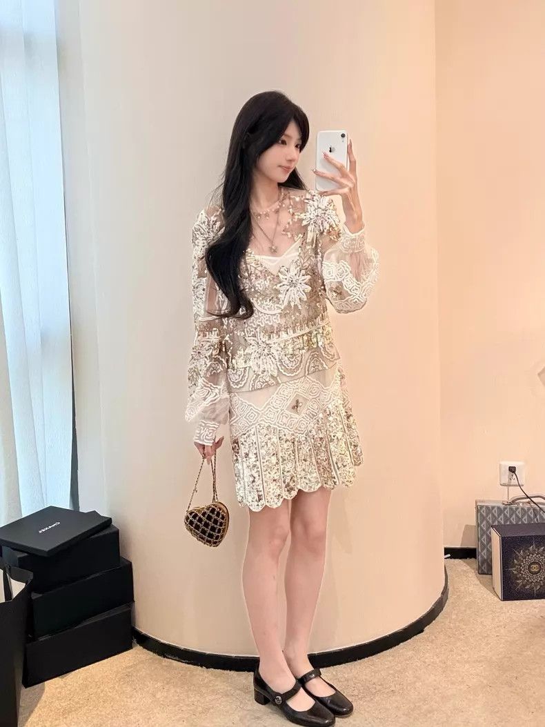 Valentino Valentino Sequin Party Dress Dress Size XS / US 0-2 / IT 36-38 - 2 Thumbnail