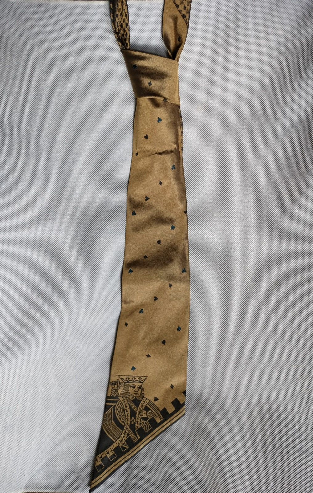 Art Comes First ‘King of hearts’ overprint silk tie Size ONE SIZE - 5 Thumbnail