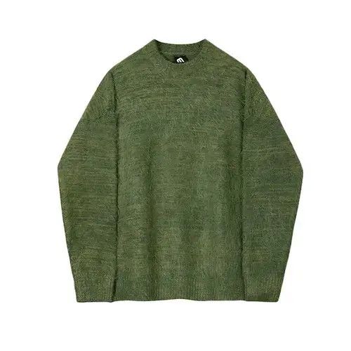 Japanese Brand Green Mohair Knit Sweater Y2k streetwear Size US L / EU 52-54 / 3 - 4 Thumbnail