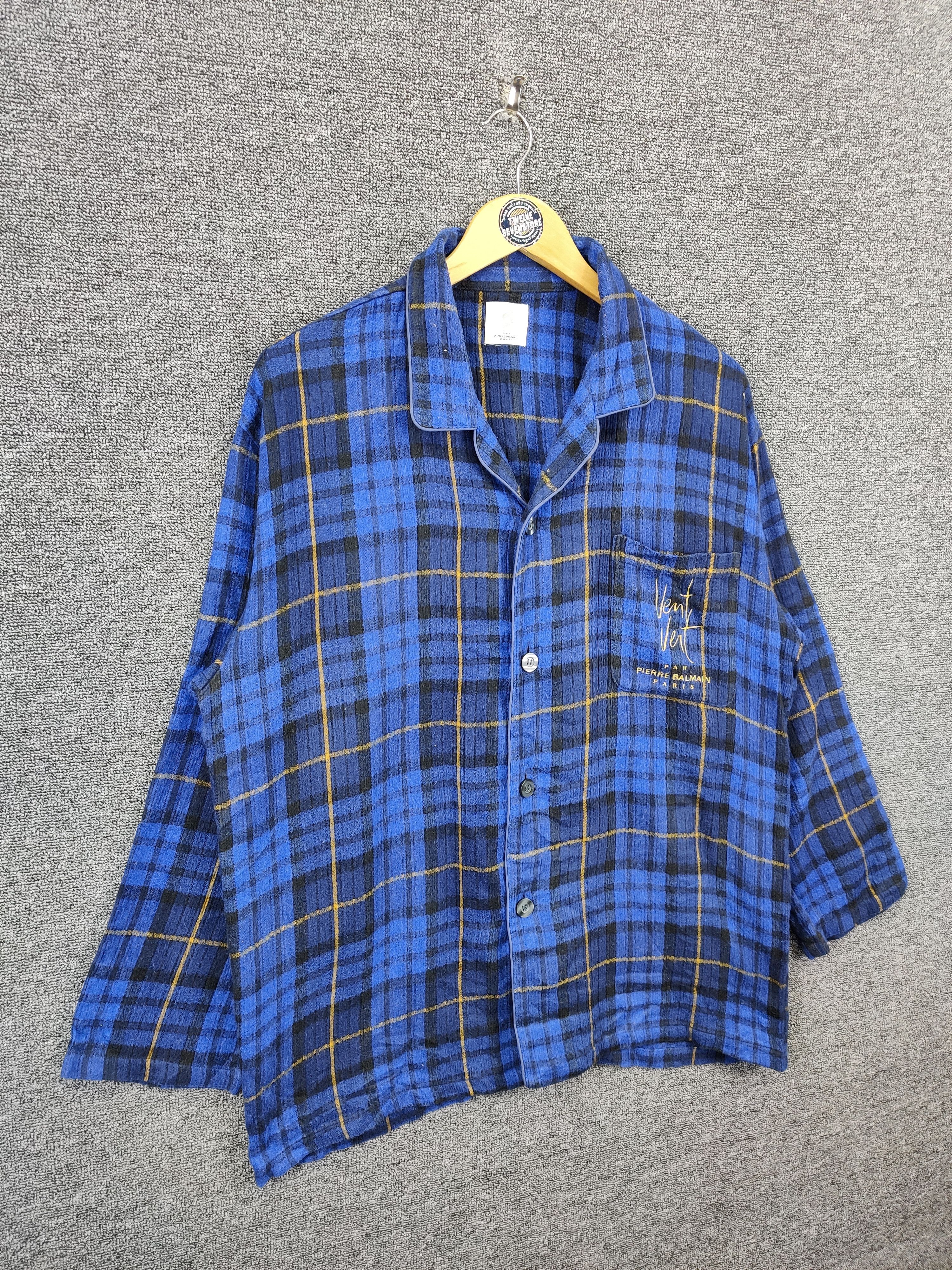 Balmain Vintage Vent Vent Pierre Balmain Checkered Set Pyjama Size US L / EU 52-54 / 3 - 5 Thumbnail