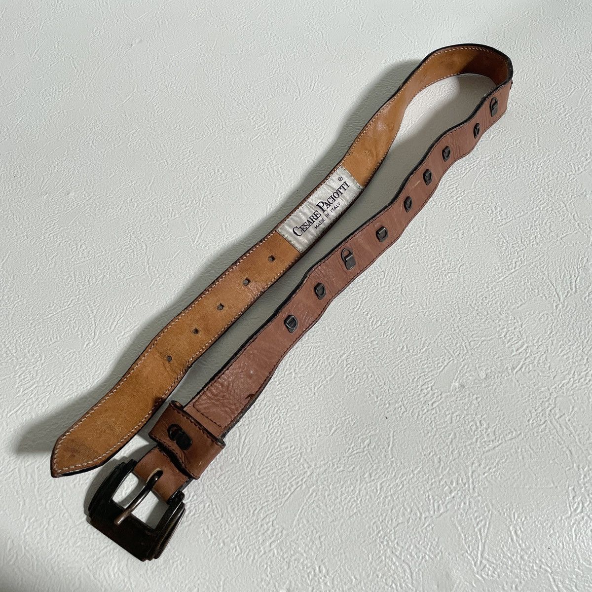 Paciotti Vintage y2k Cesare Paciotti leather belt Size ONE SIZE - 2 Thumbnail