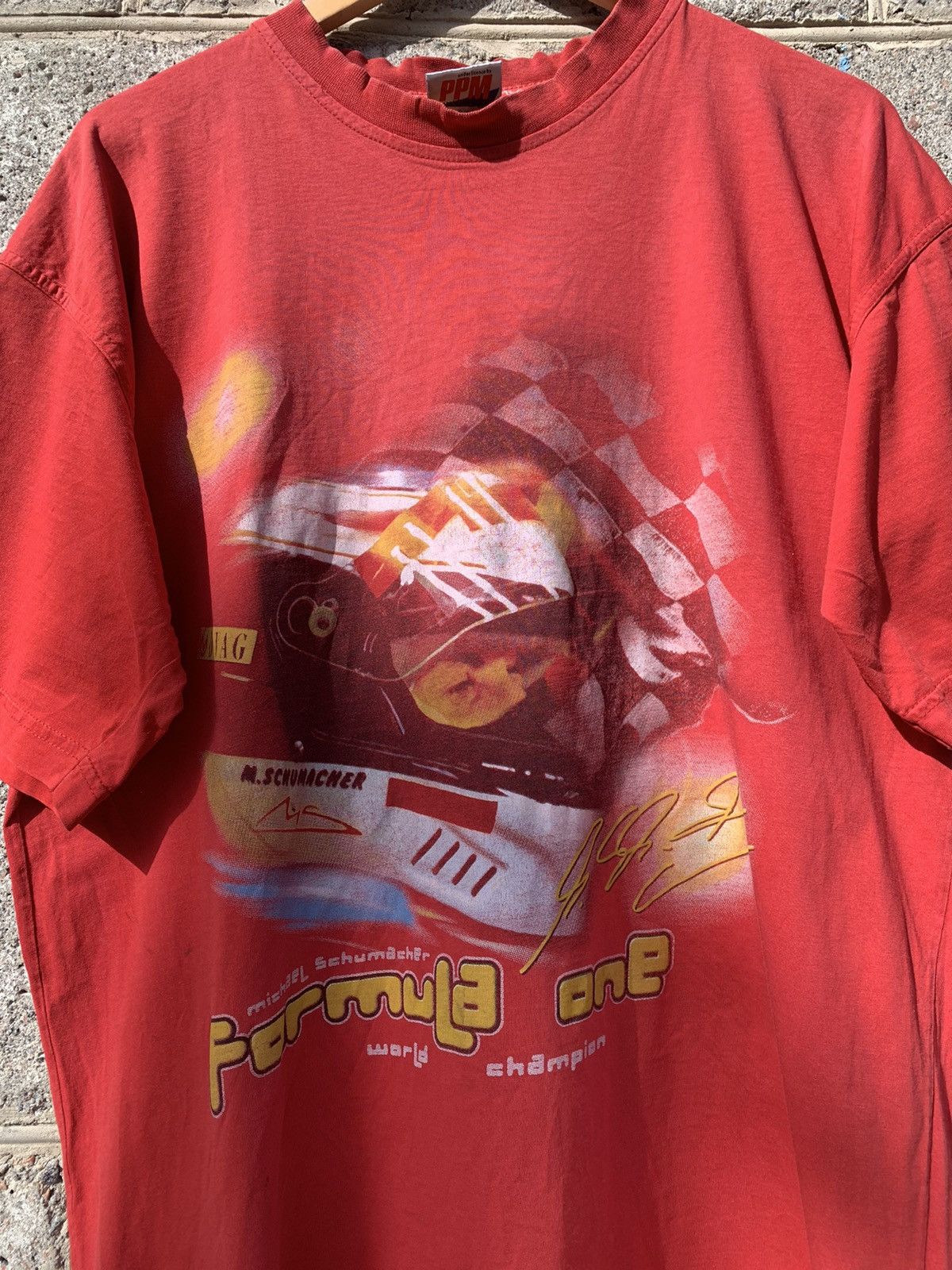 Ferrari × Formula 1 Vintage F1 Michael Schumacher Racing T-shirt Size US XL / EU 56 / 4 - 3 Thumbnail