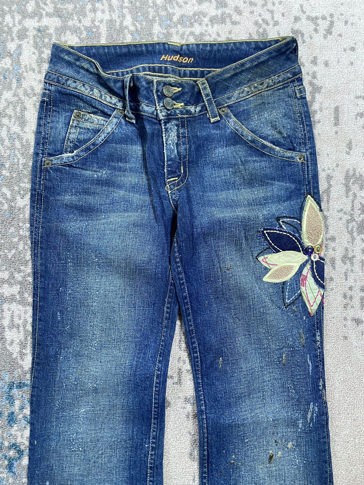 Hysteric Glamour Hudson Emboidery Flared Denim Jeans Size US 28 / EU 44 - 4 Thumbnail