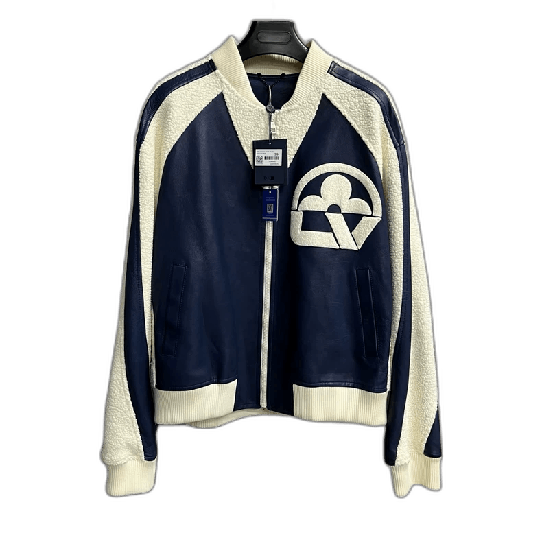 Louis Vuitton Blue Floral Letter Jacket