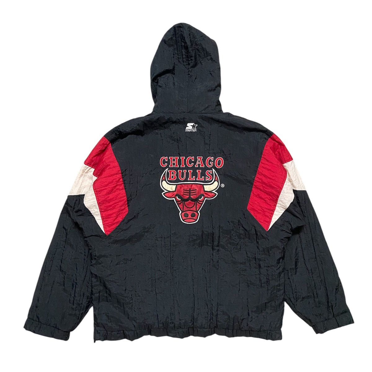 NBA × Starter Vintage 90s Starter Chicago Bulls Anorak Jacket Size US L / EU 52-54 / 3 - 2 Thumbnail