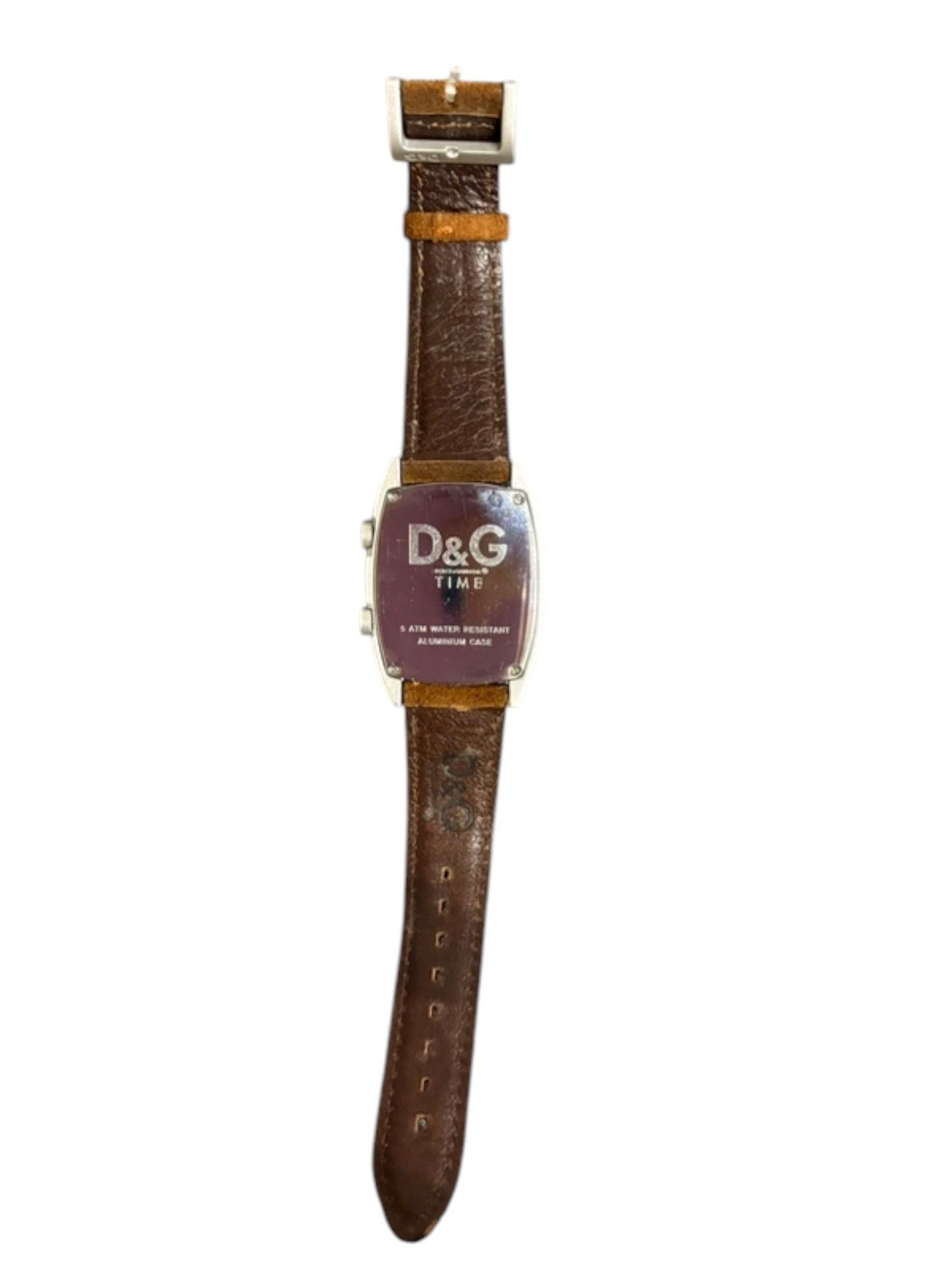 Dolce & Gabbana D&G Time Dual Dial Watch with Leather Strap, Early 2000s Size ONE SIZE - 3 Thumbnail