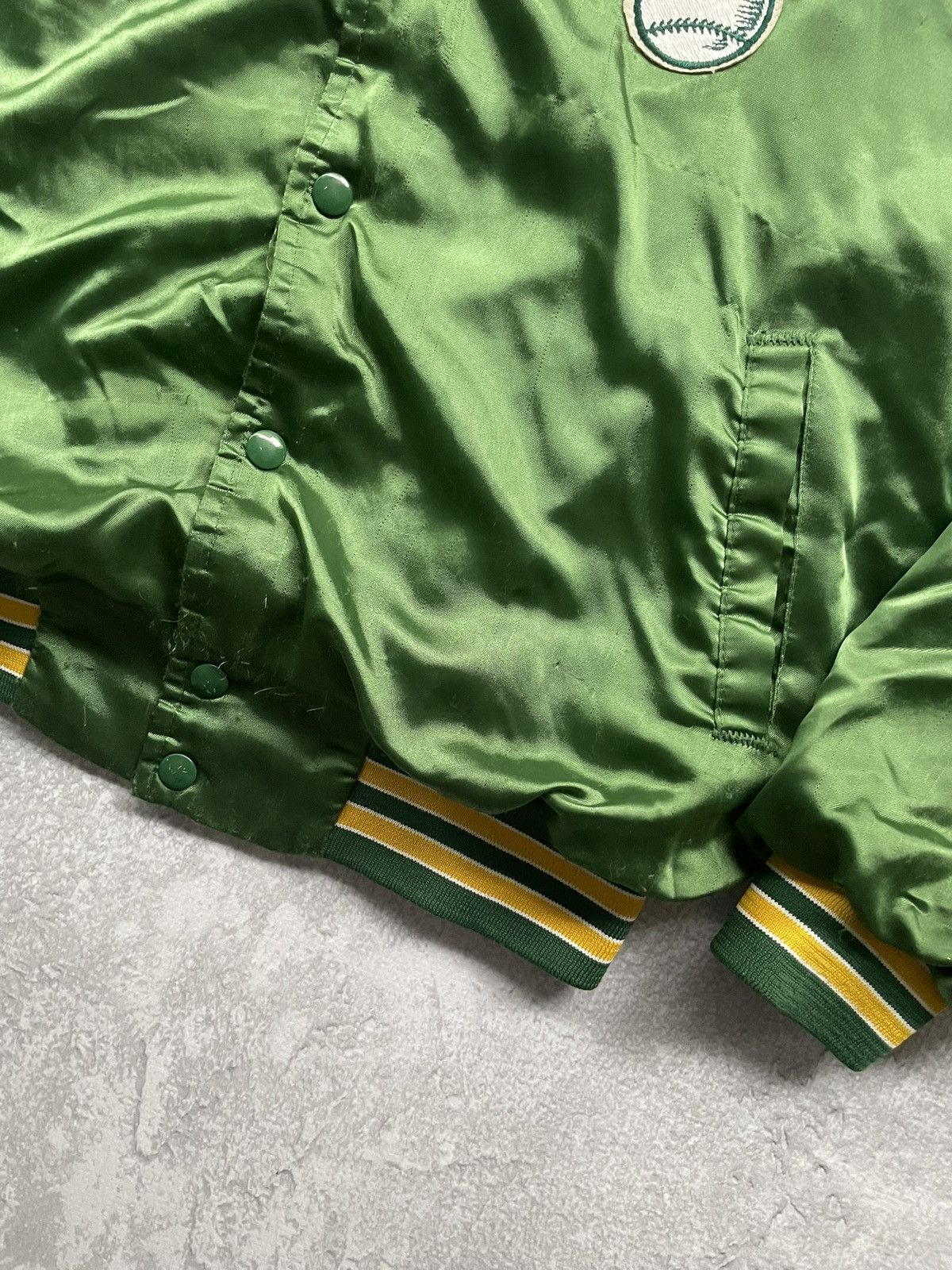 Chalk Line Vintage MLB Chalk Line Oakland Athletics A's Satin Jacket Size US L / EU 52-54 / 3 - 5 Thumbnail