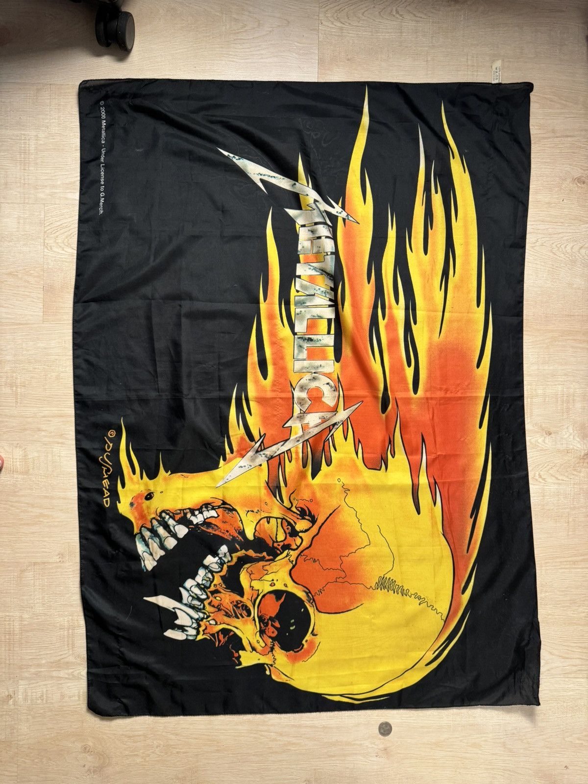 Band Tees × Metallica × Vintage VINTAGE METALLICA BAND TAPESTRY FLAG Size ONE SIZE - 1 Thumbnail