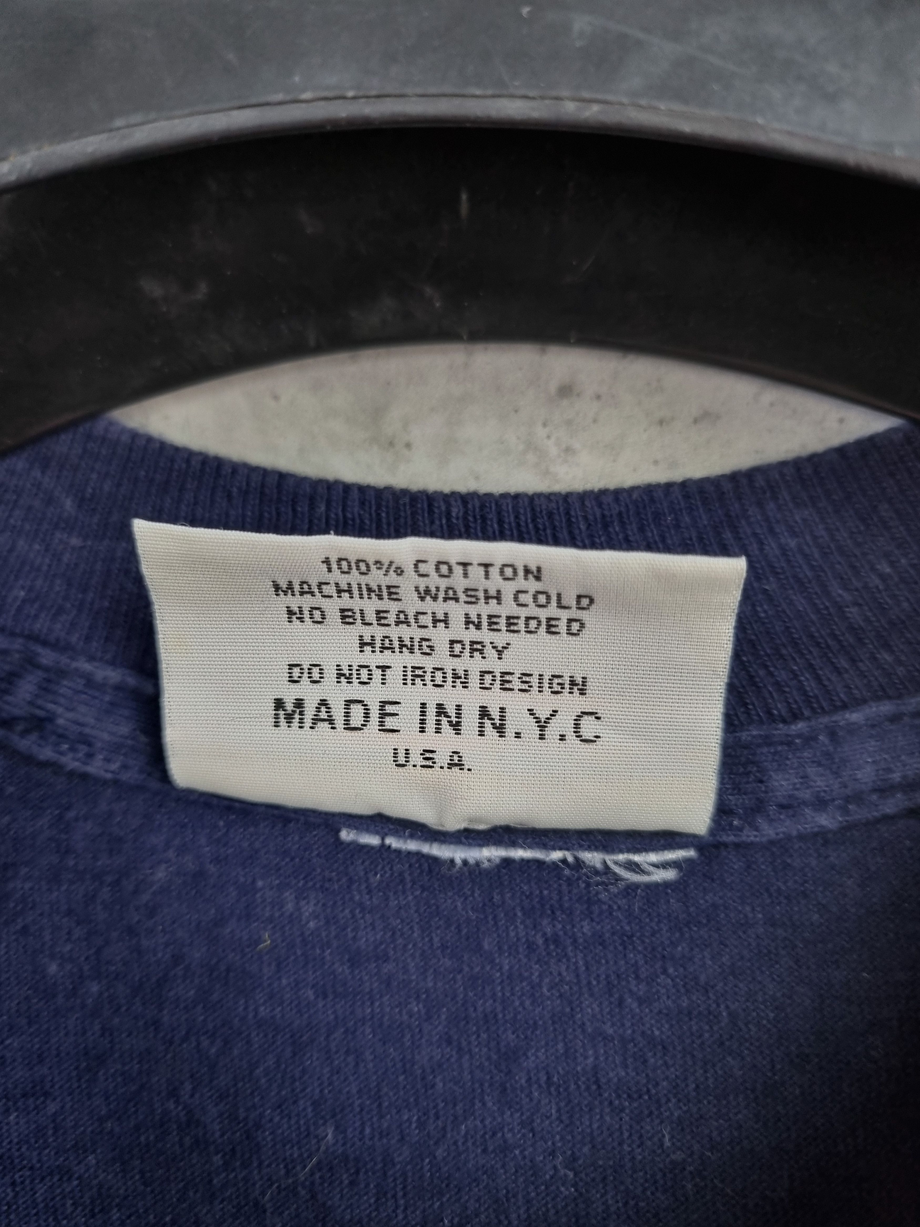 Vintage Rare 90s NEW YORK NY Metro Promo tee shirt 6 line Bronx Size US L / EU 52-54 / 3 - 7 Thumbnail