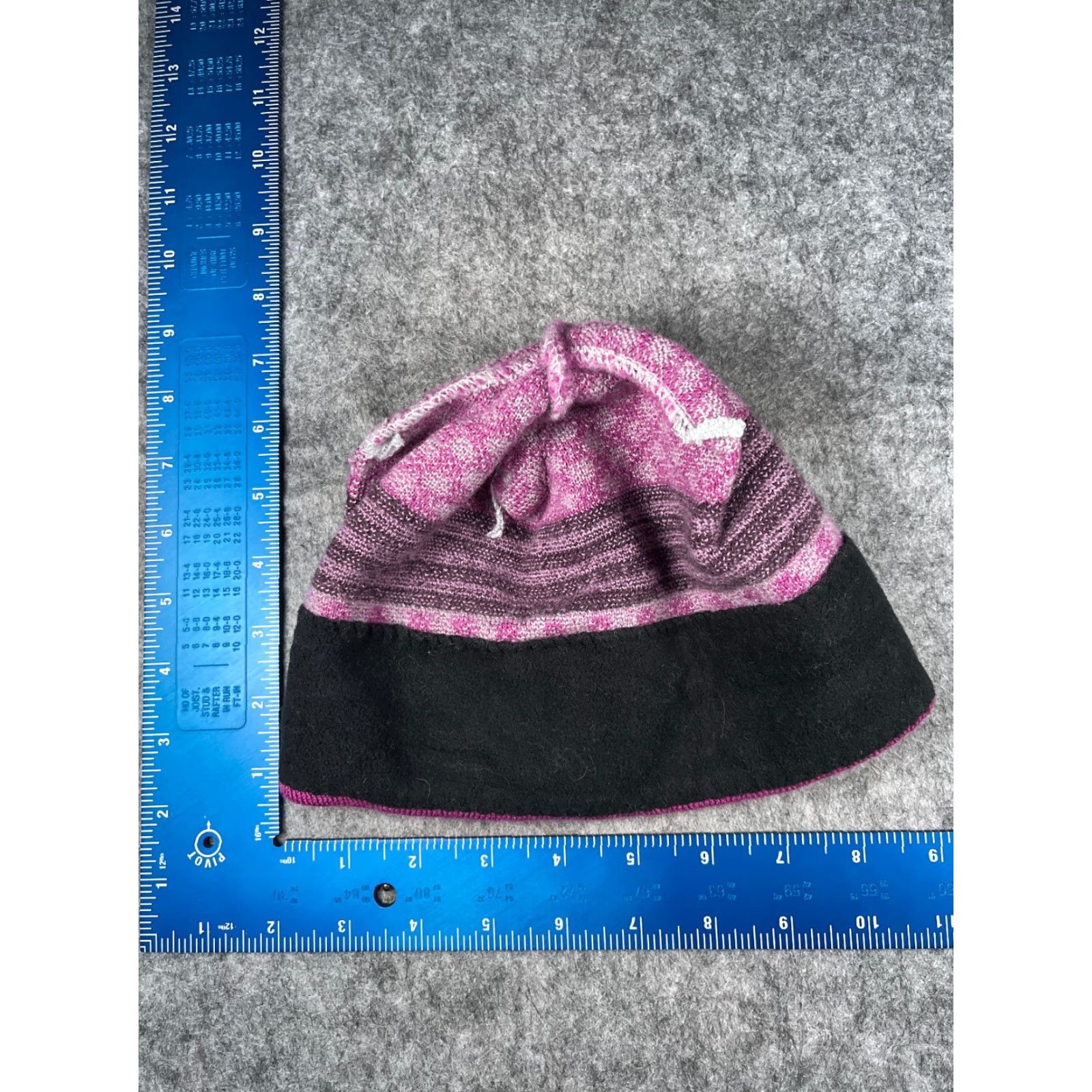 Pinko Beanie Hat Women One Size Pink Polka Dot Stripe Knit Acrylic Polyester Lined Ski Beanie Size ONE SIZE - 6 Thumbnail