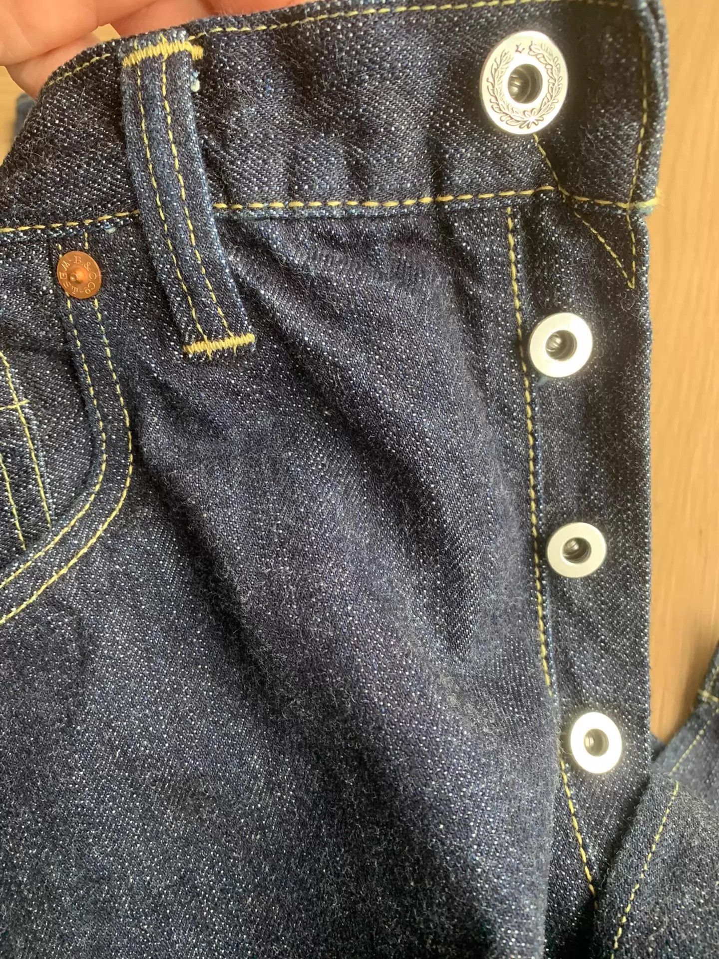 Freewheelers FREEWHEELERS S601XX 1944-45 WWII Raw Straight Jeans Size US 36 / EU 52 - 6 Thumbnail