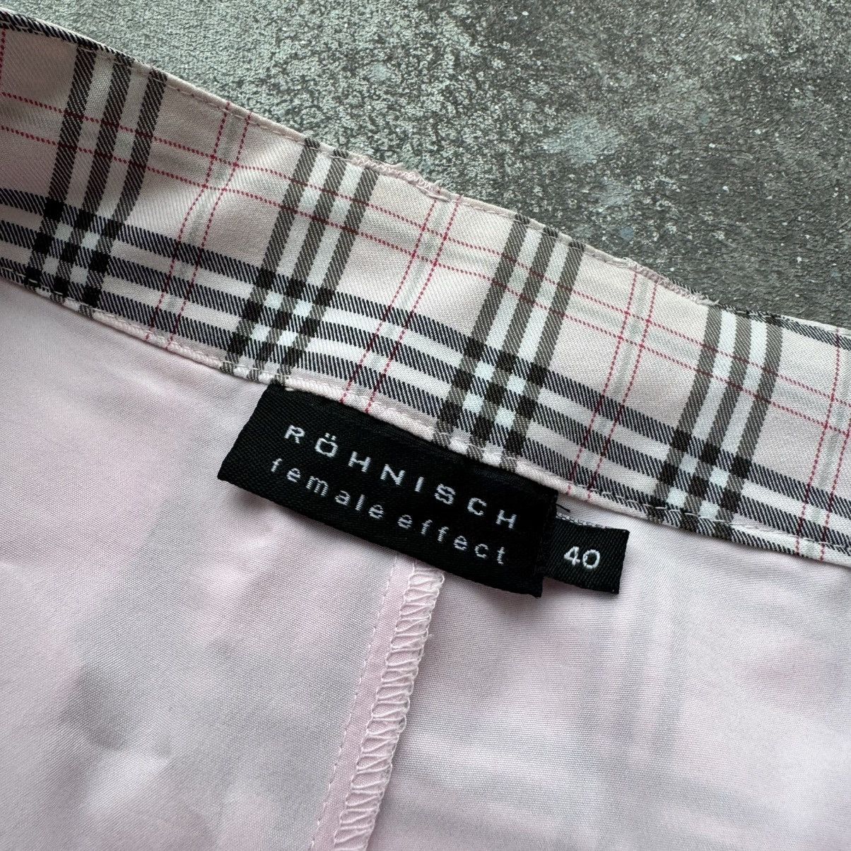 20471120 × Japanese Brand × Vintage Burberry Style Pink Check Vintage Skirt Size 32" / US 10 / IT 46 - 8 Thumbnail