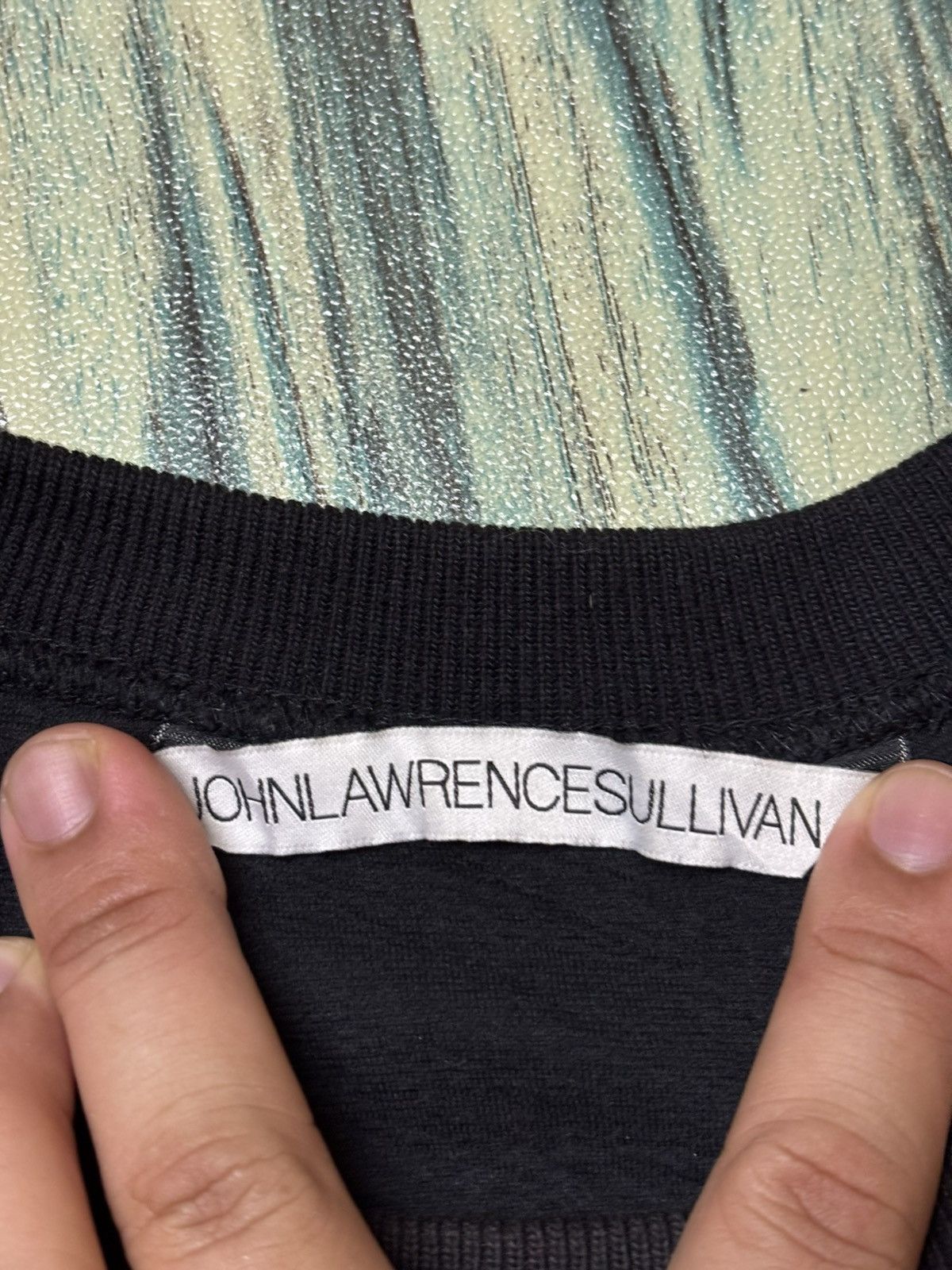 JOHN LAWRENCE SULLIVAN John Lawrence Sullivan "Dexter Sinister" Cropped Sweatshirt Size XXL / US 16-18 / IT 52-54 - 3 Thumbnail