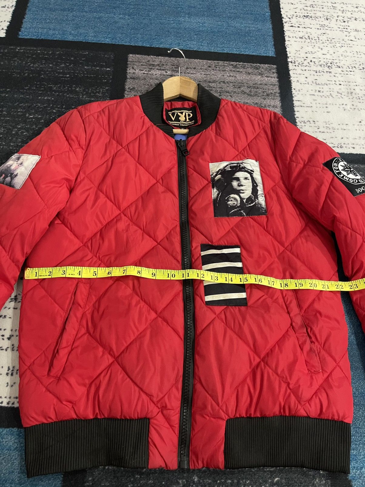 Playboy Playboy Quilted Design With Patches Bomber Jacket Size US XL / EU 56 / 4 - 16 Thumbnail