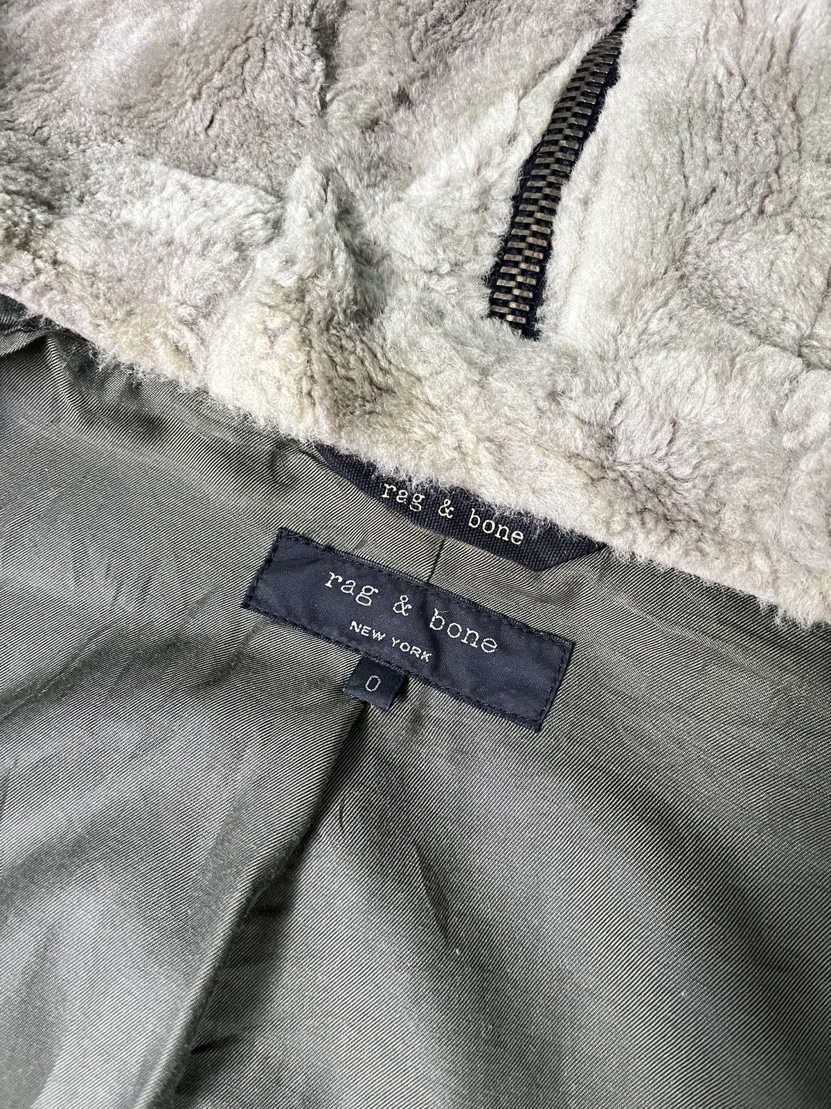 Harris Tweed Rag & Bone Harris Tweed Lampo Zipper Italian Lamb Shearling Size XS / US 0-2 / IT 36-38 - 18 Thumbnail