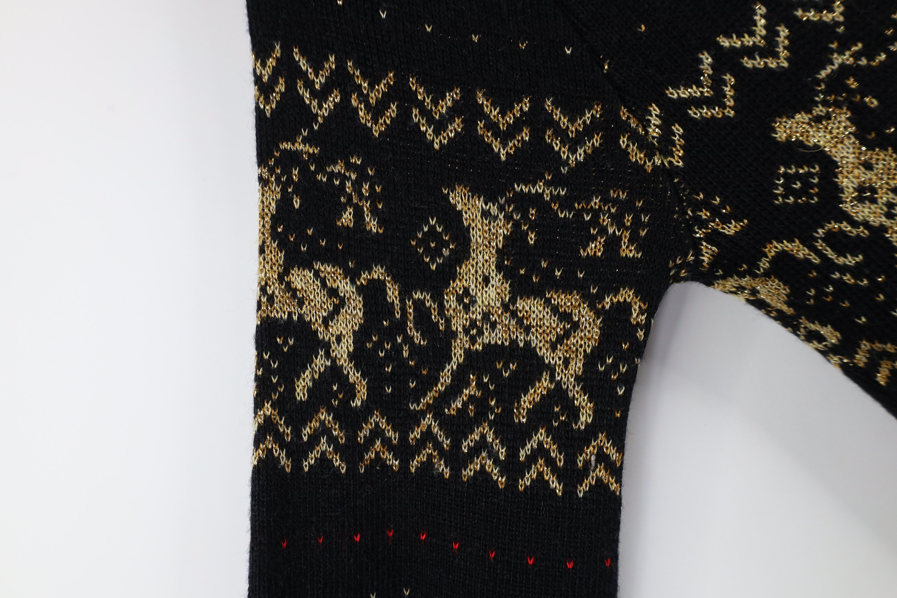 Vintage Vintage 70s Streetwear Christmas Reindeer Knit Sweater USA Size S / US 4 / IT 40 - 5 Thumbnail