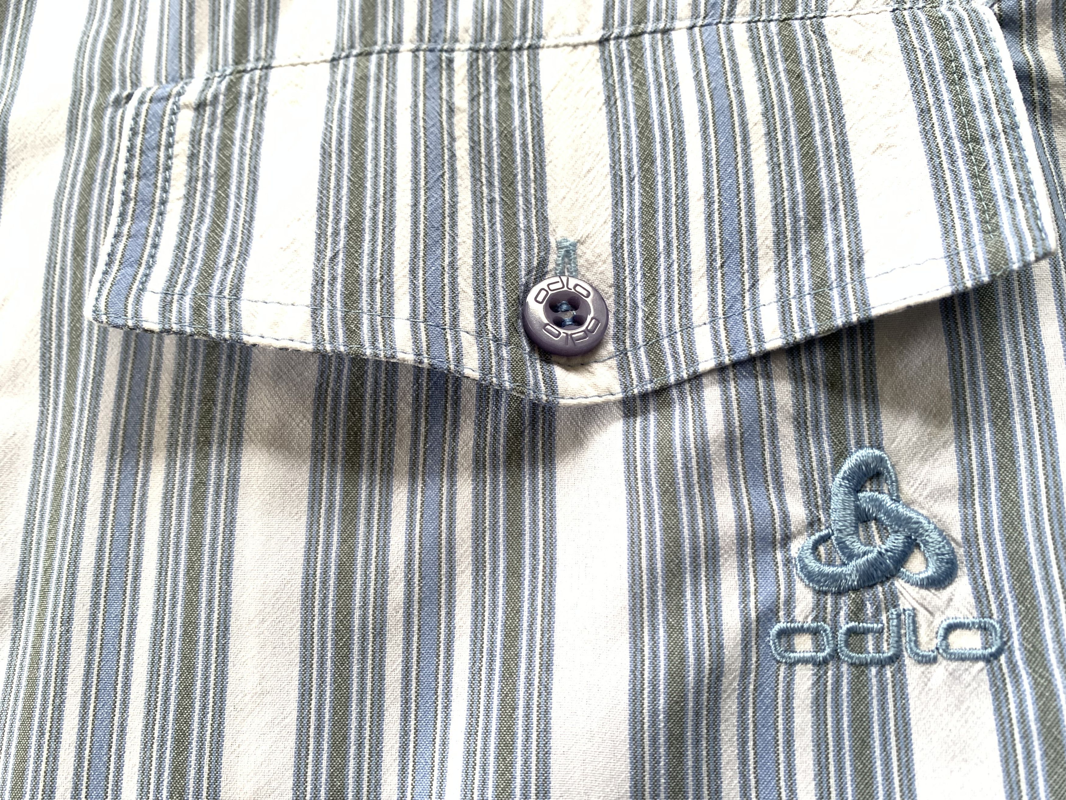 Odlo Odlo Men's Ultra Light Stripe Treking Short Sleeve Shirt Size US L / EU 52-54 / 3 - 5 Thumbnail