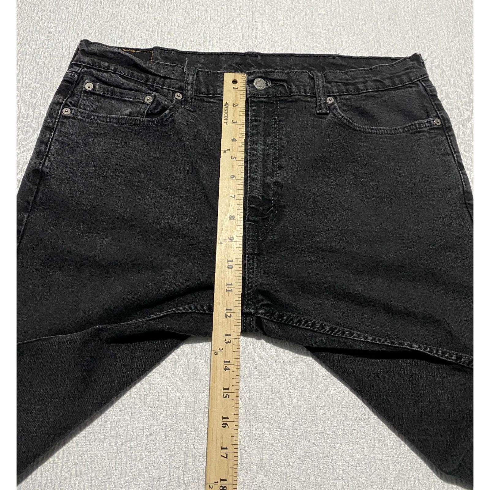 Levi's VINTAGE? Wait. Levis 502 Jeans Mens 38x27 Black Straight Leg Denim Button Fly Classic Fit Size US 38 / EU 54 - 6 Thumbnail