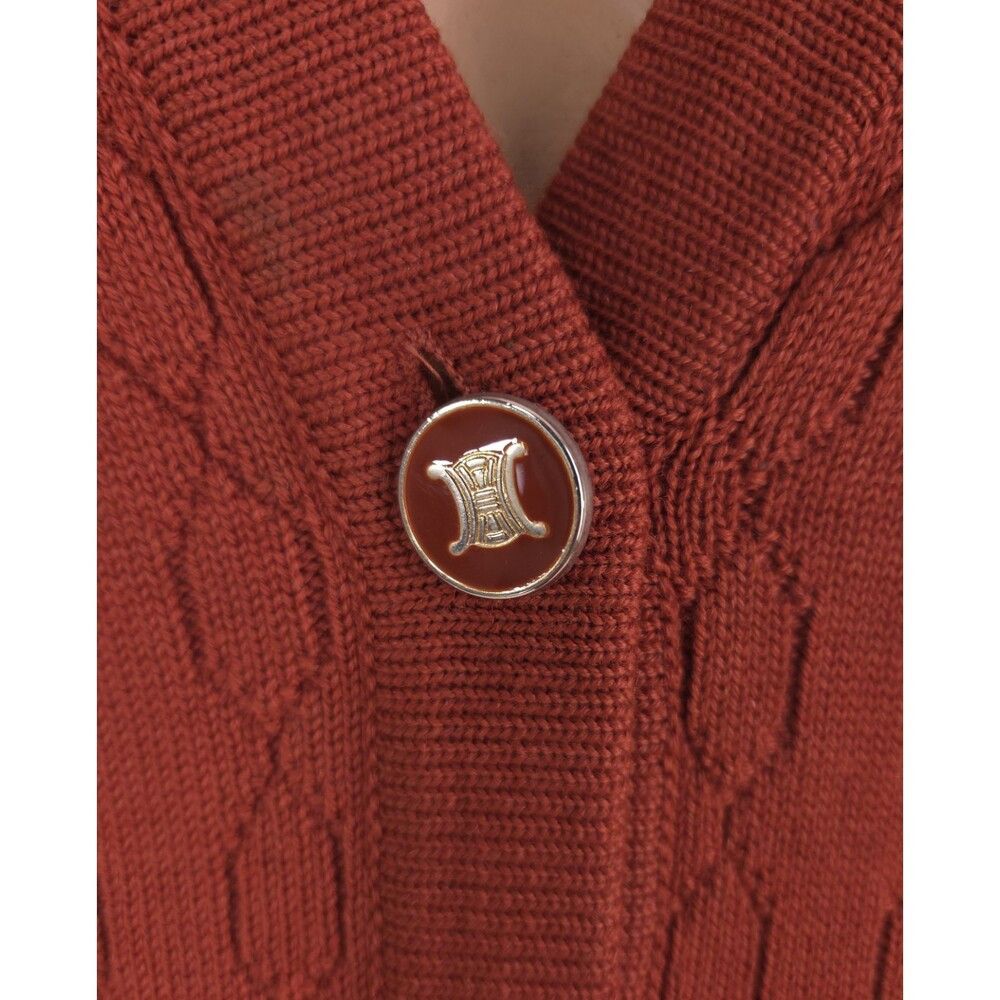Celine Vintage 80s 90s Celine Paris Sweater Vest Size 42 M Orange Size M / US 6-8 / IT 42-44 - 2 Thumbnail
