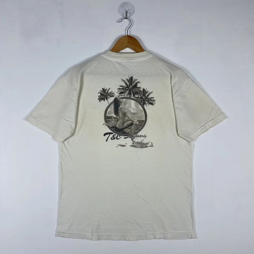 Vintage Vintage 90's T&C SURFBOARDS Hawaiian Mermaid Graphic Tee Size US M / EU 48-50 / 2 - 2 Thumbnail