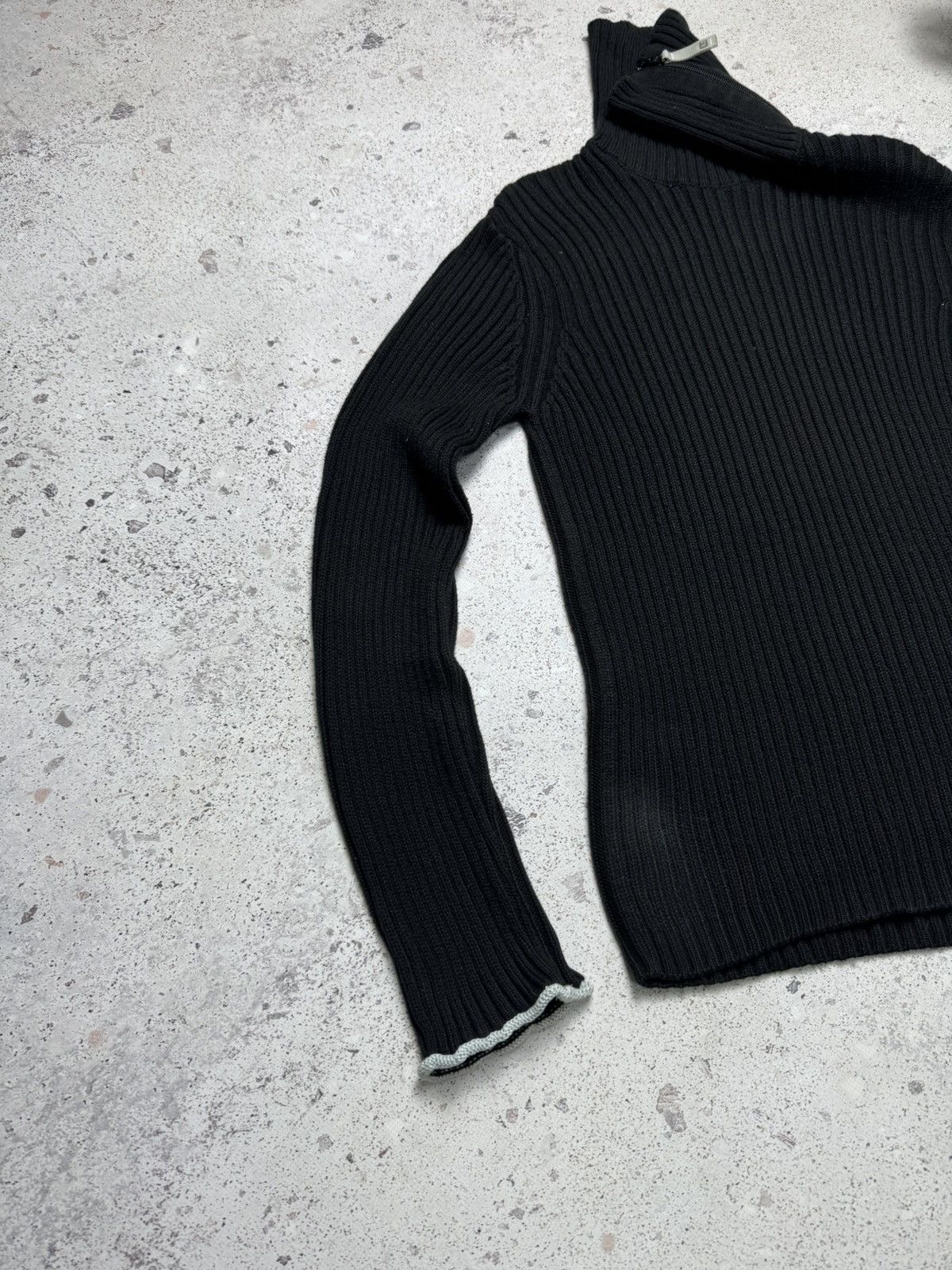 Armani × Vintage Vintage Armani Turtleneck Sweater Black Men’s L Knit Size US L / EU 52-54 / 3 - 2 Thumbnail