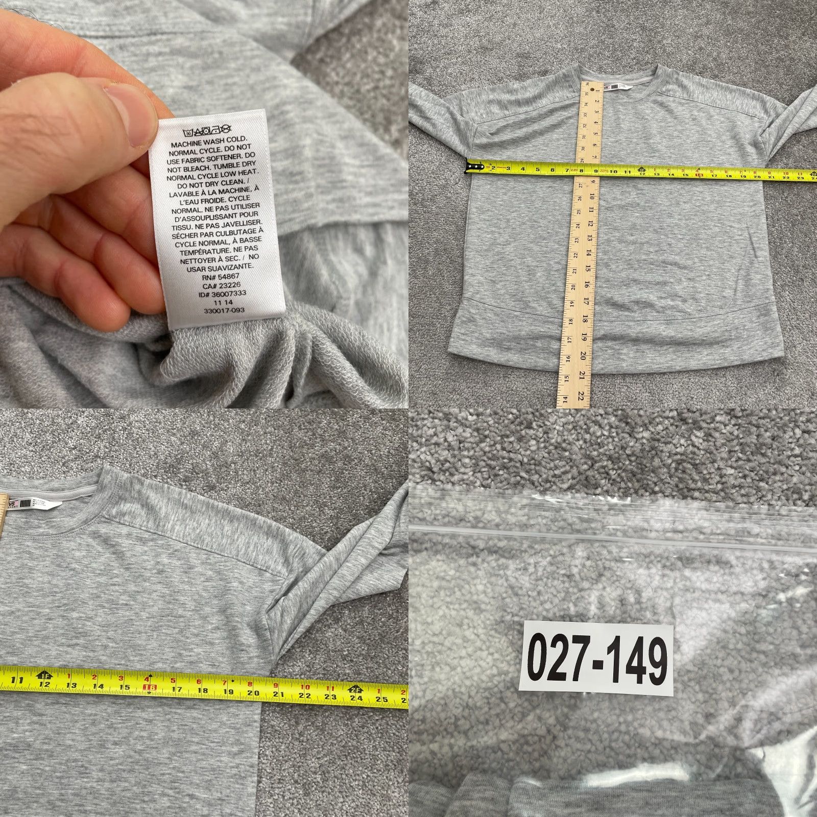 Victoria's Secret Victoria's Secret VSX Sport Sweatshirt Womens S Gray Backless Crew Active Size S / US 4 / IT 40 - 8 Thumbnail